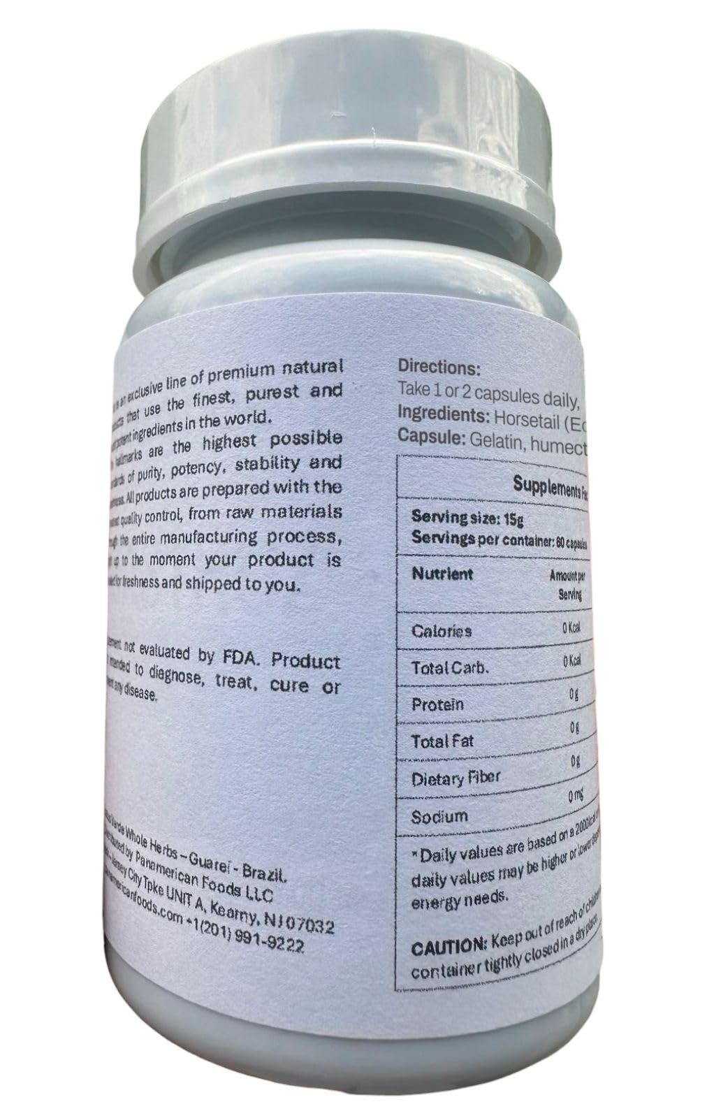 Fitogreen Horsetail Capsules 500 mg, 60 Count