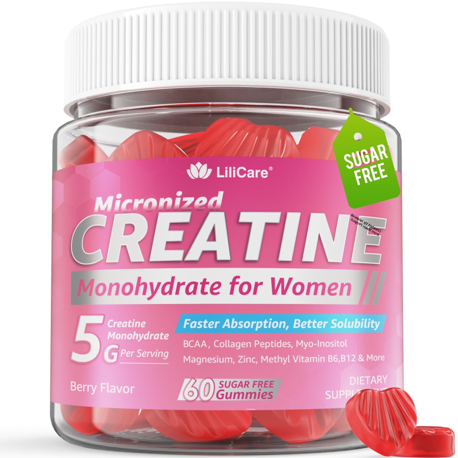 LILICARE Creatine for Women Gummies 60 Count