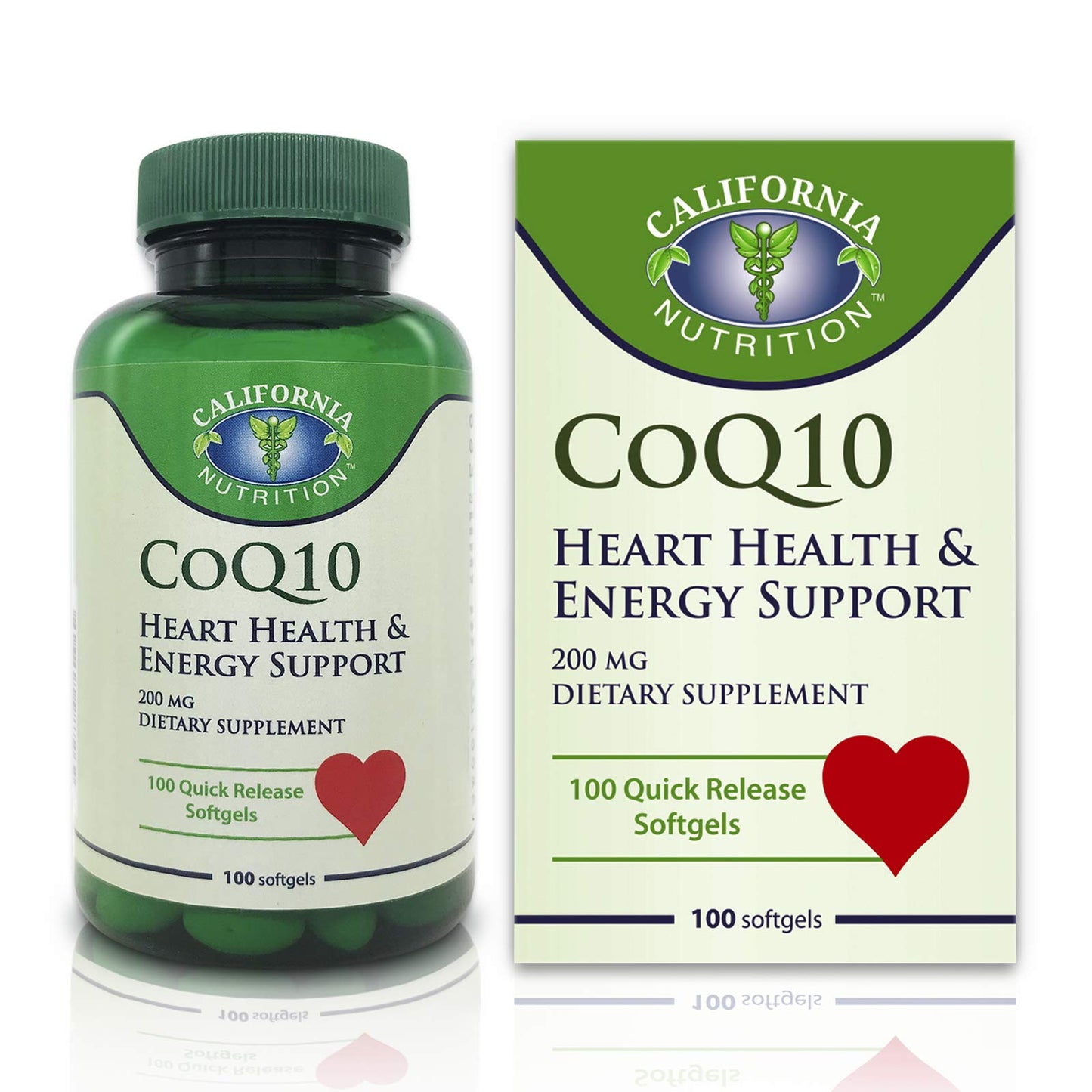 California Nutrition CoQ10 200mg Softgels, 100 Count