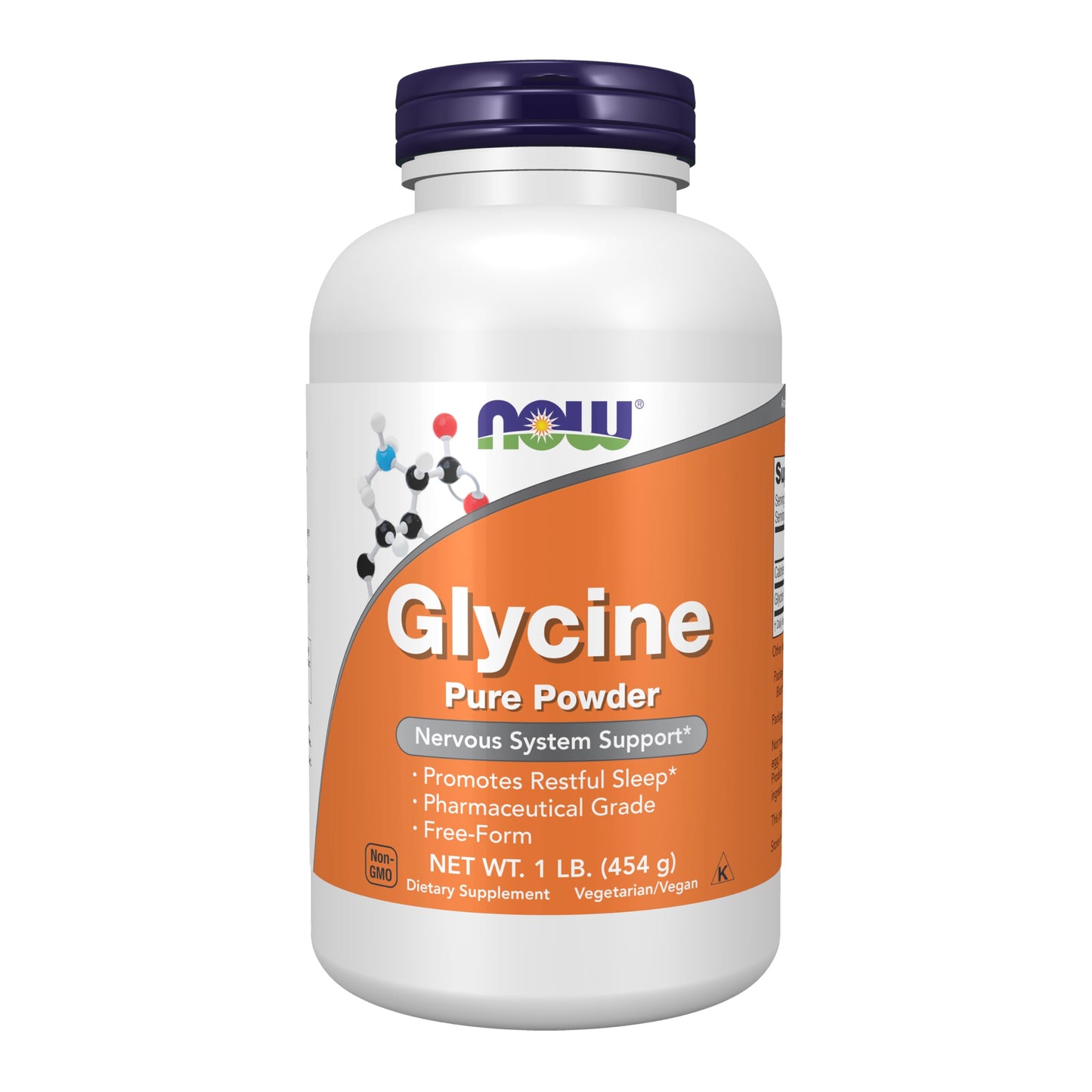 NOW Foods Glycine Pure Powder Promotes Restful Sleep*, Neurotransmitter Support*, 16 oz