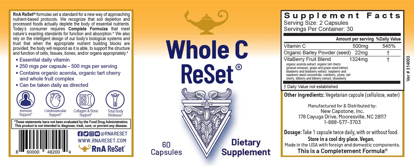 RnA ReSet Total Body Wellness Bundle Capsules, 4 Count