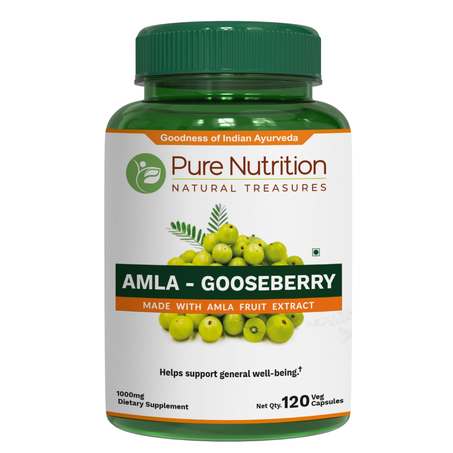 PURE NUTRITION NATURAL TREASURES Amla Capsules, 120 Count