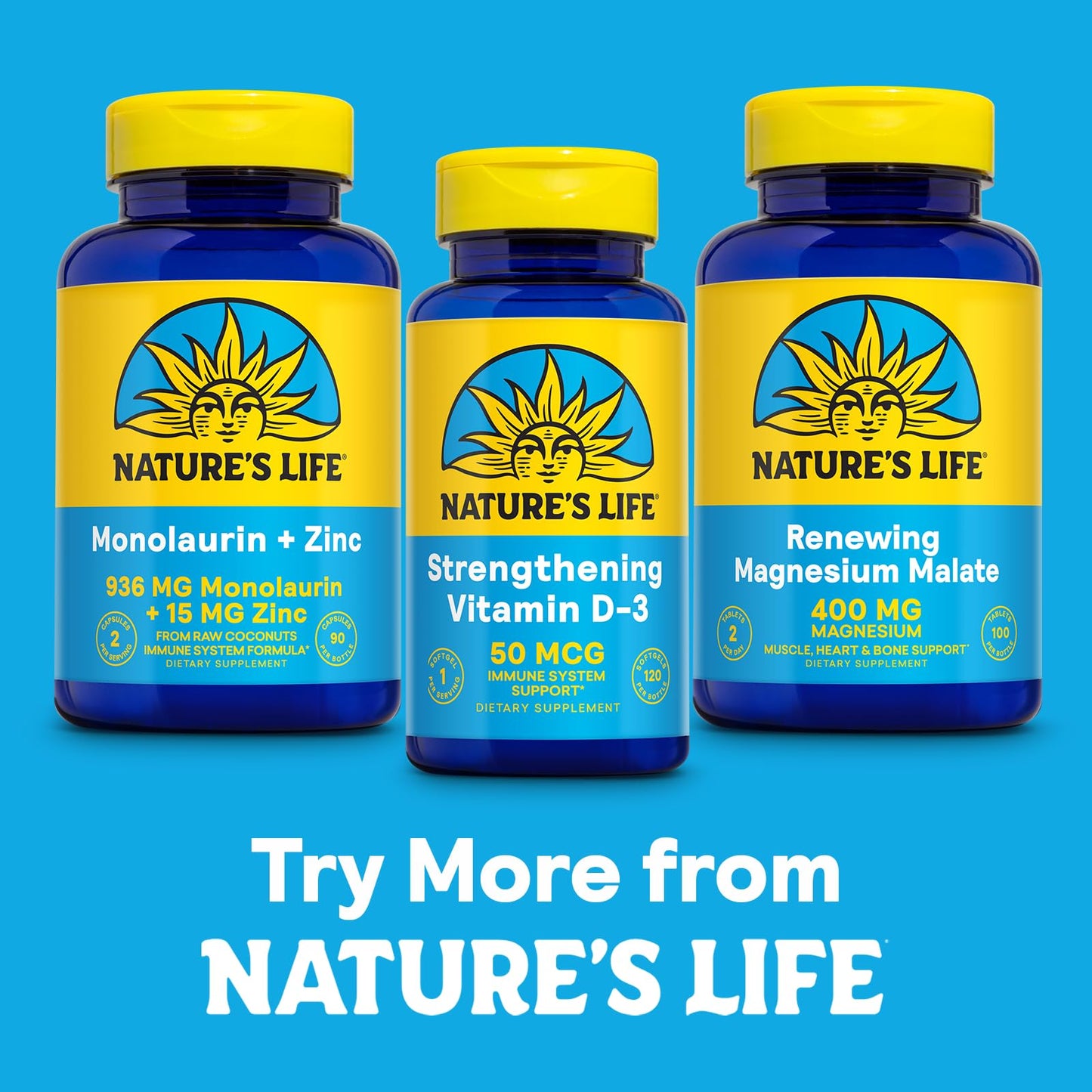Nature's Life Renewing Magnesium Malate 400 mg Tablet, 100 Count
