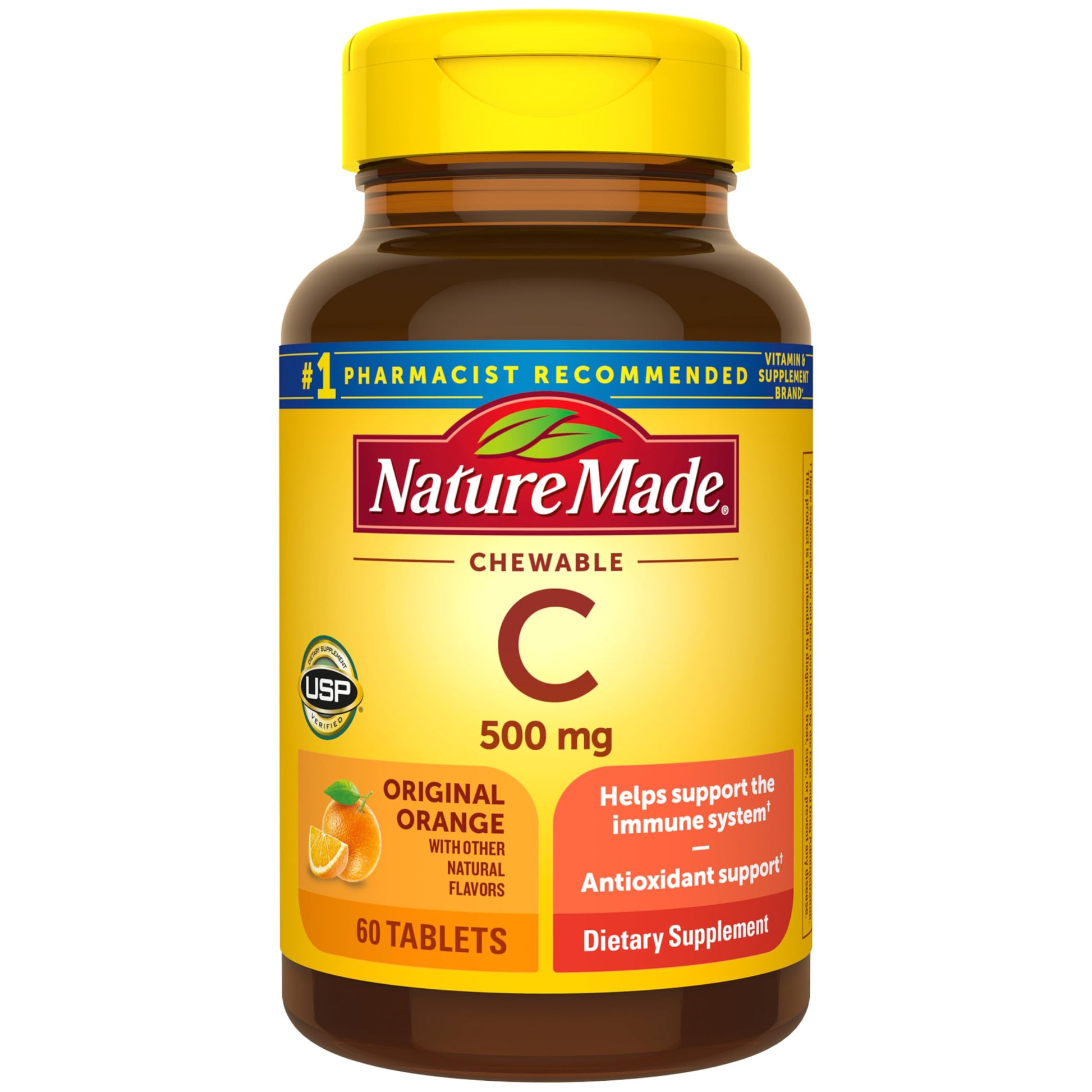 Nature Made Chewable Vitamin C 500 mg 60 Tablets