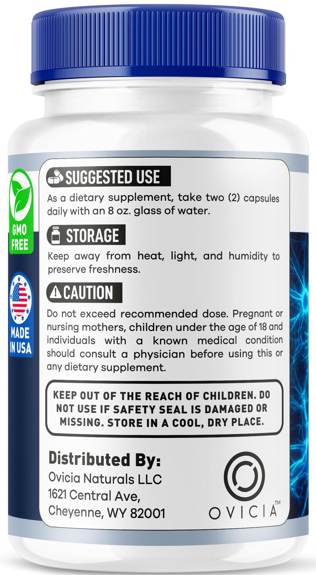OVICIA NervEase Support Capsules, 120 Capsules