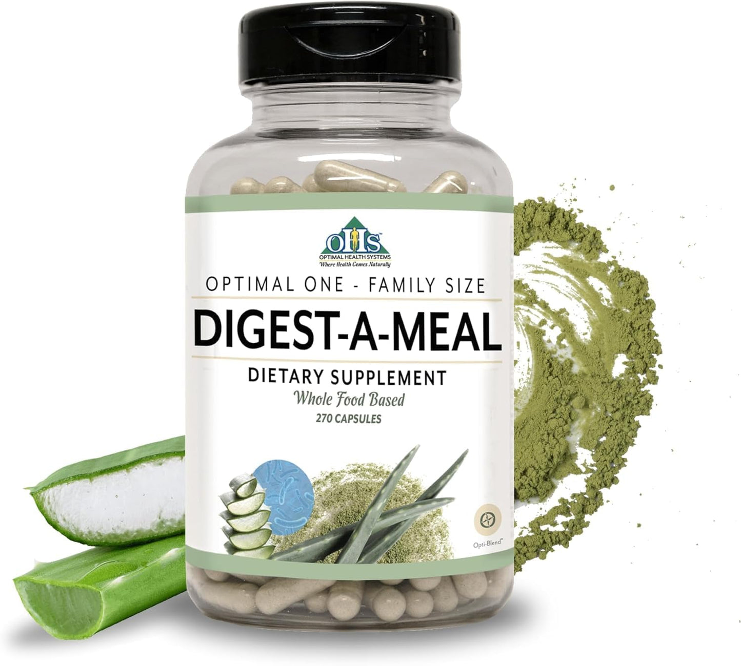 Optimal Health Systems Digestive Enzyme Probiotic Gut Health Bloating Relief Capsules 810 Capsules