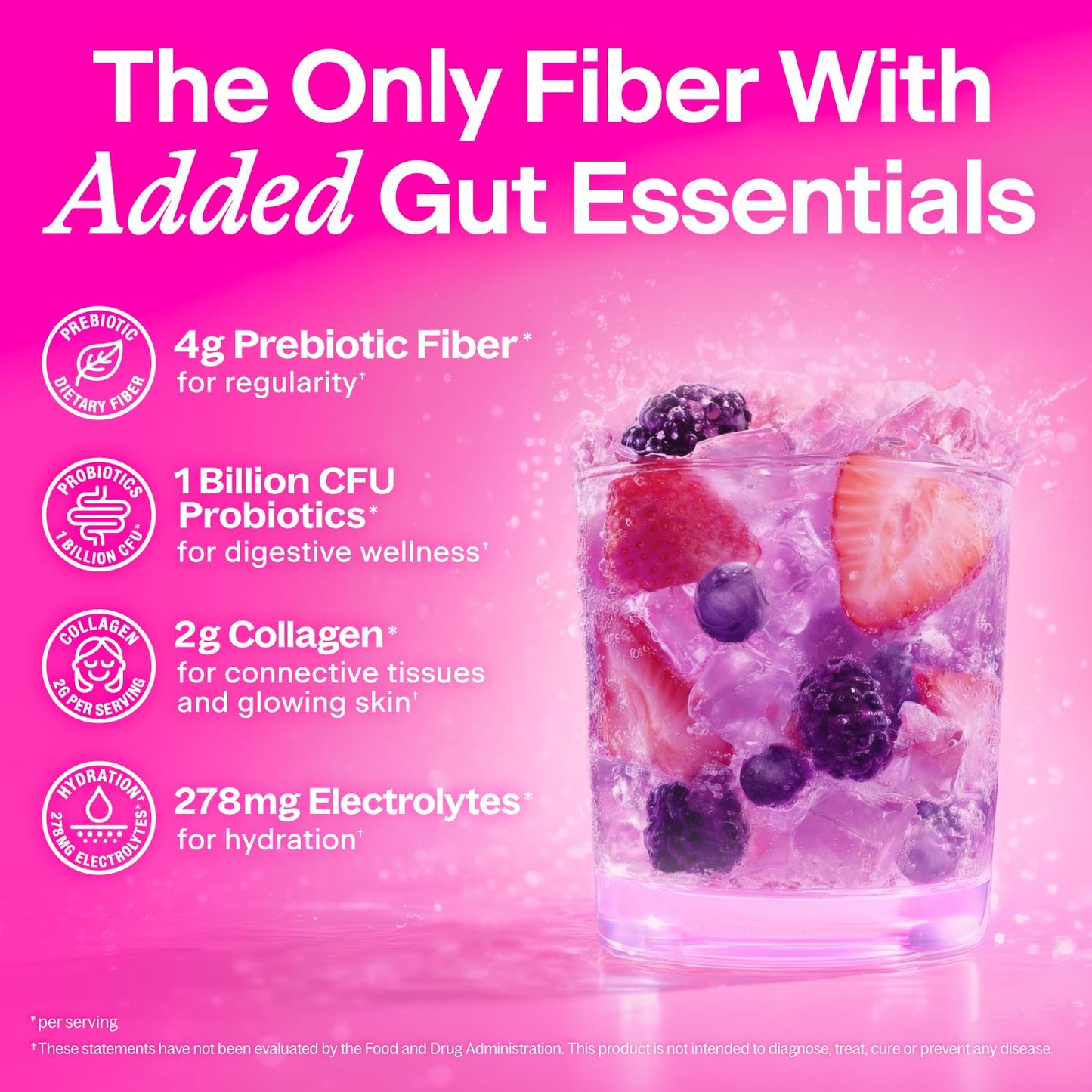 Belli Welli Fiber Supplement Powder with Prebiotics for Digestive Health and GLP-1 Support, 6.4 oz