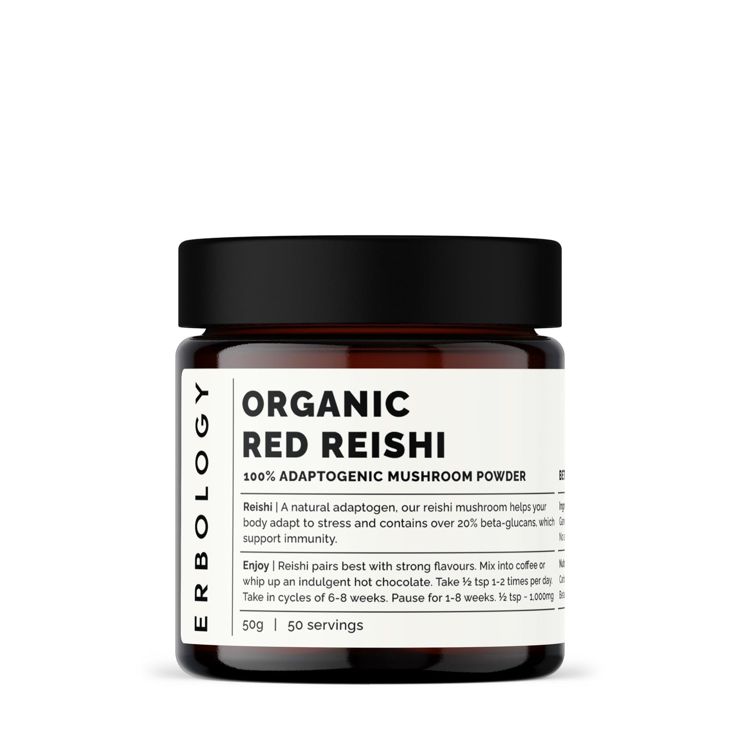 Erbology Organic Reishi Mushroom Powder 1.8 oz