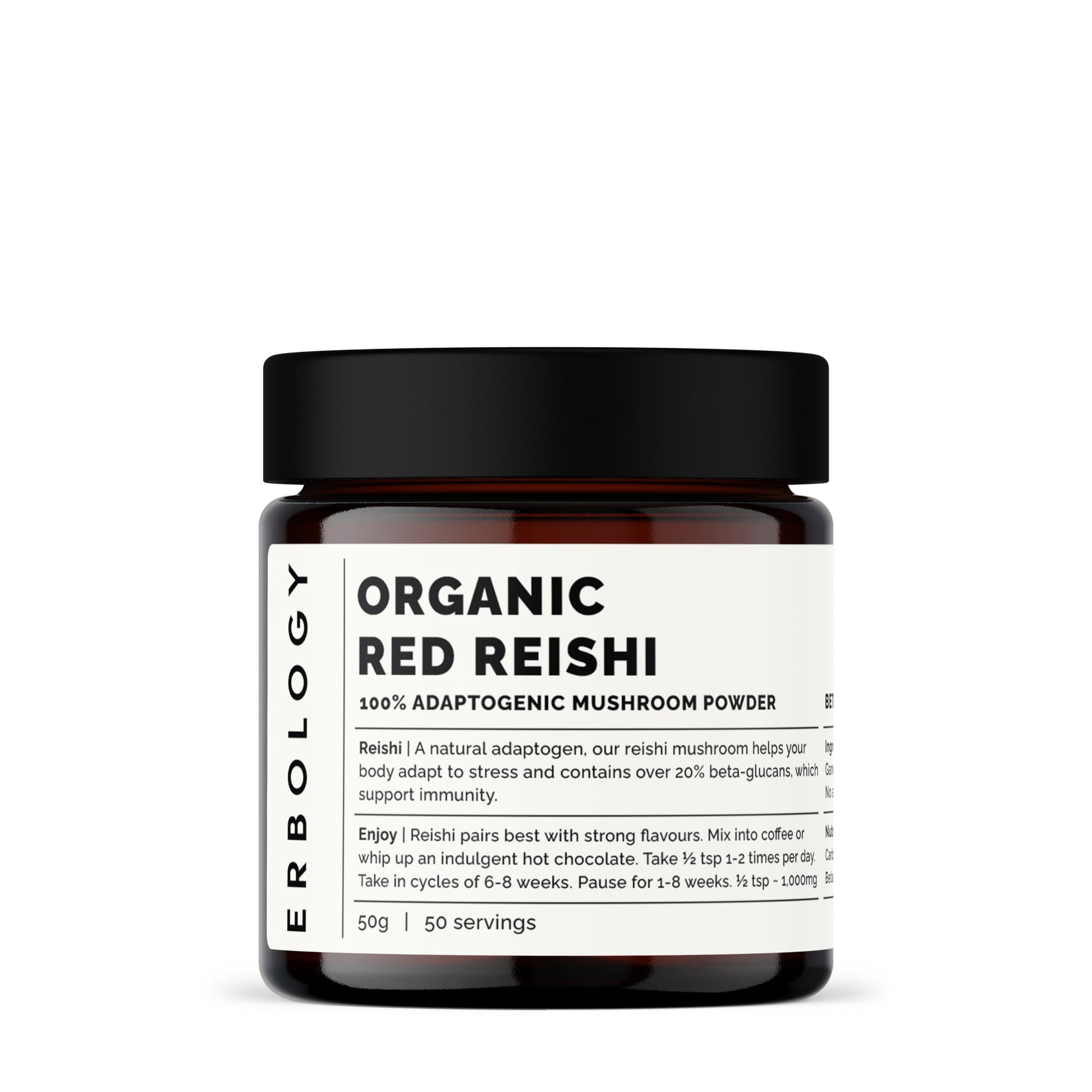 Erbology Organic Reishi Mushroom Powder 1.8 oz