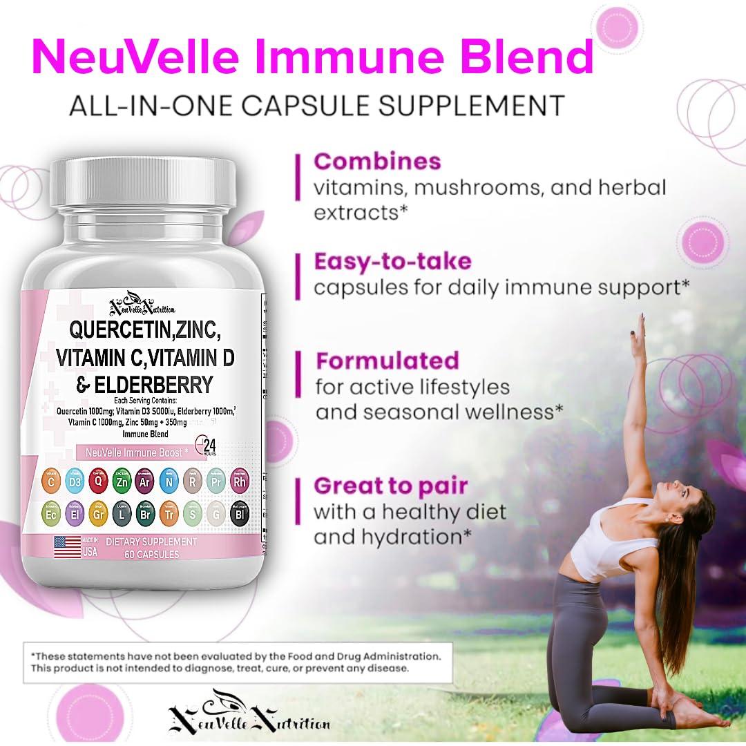 NeuVelleNutrition 18-in-1 Immune Support Capsule, 60 Count