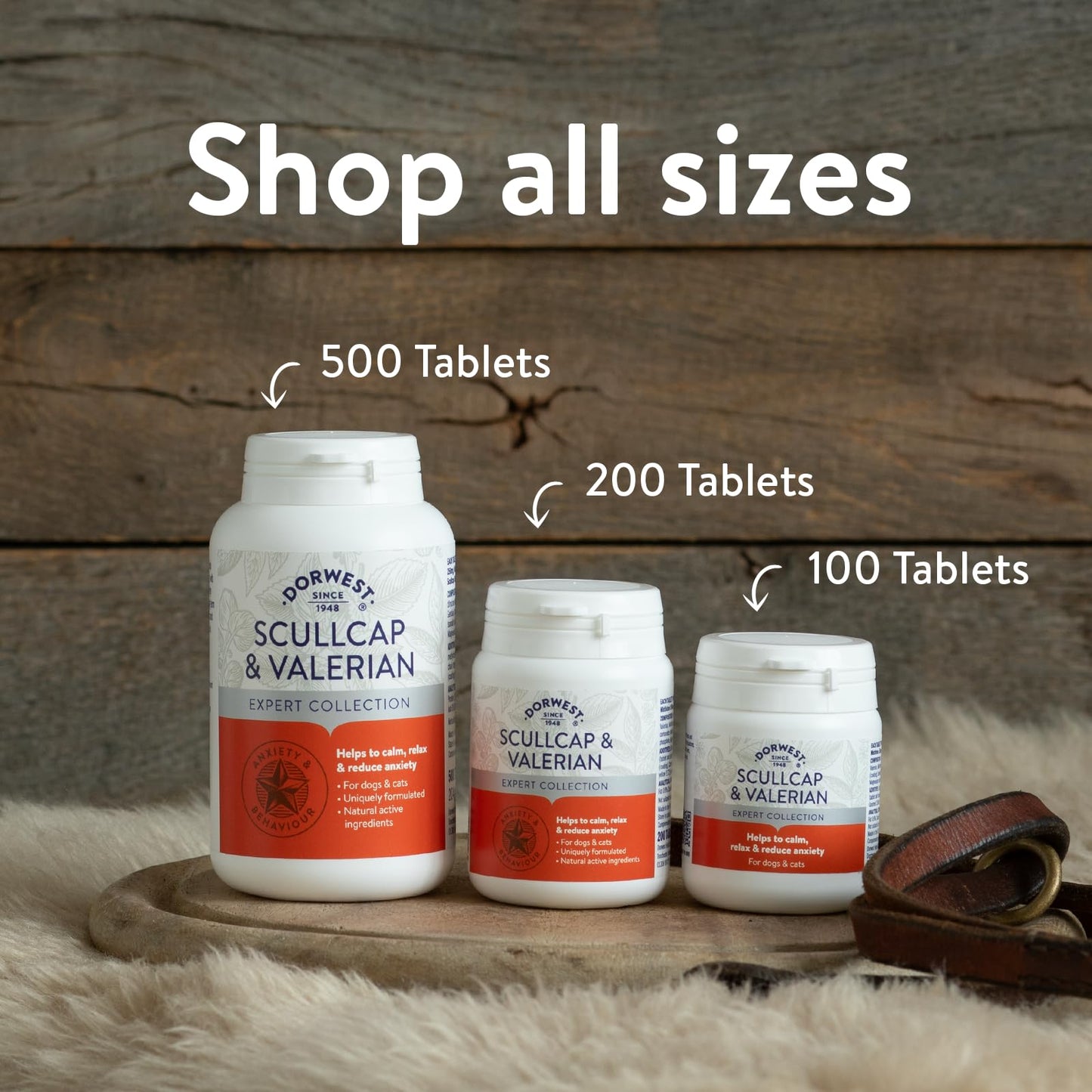 DORWEST HERBS Scullcap and Valerian Tablets, 500 Tablets