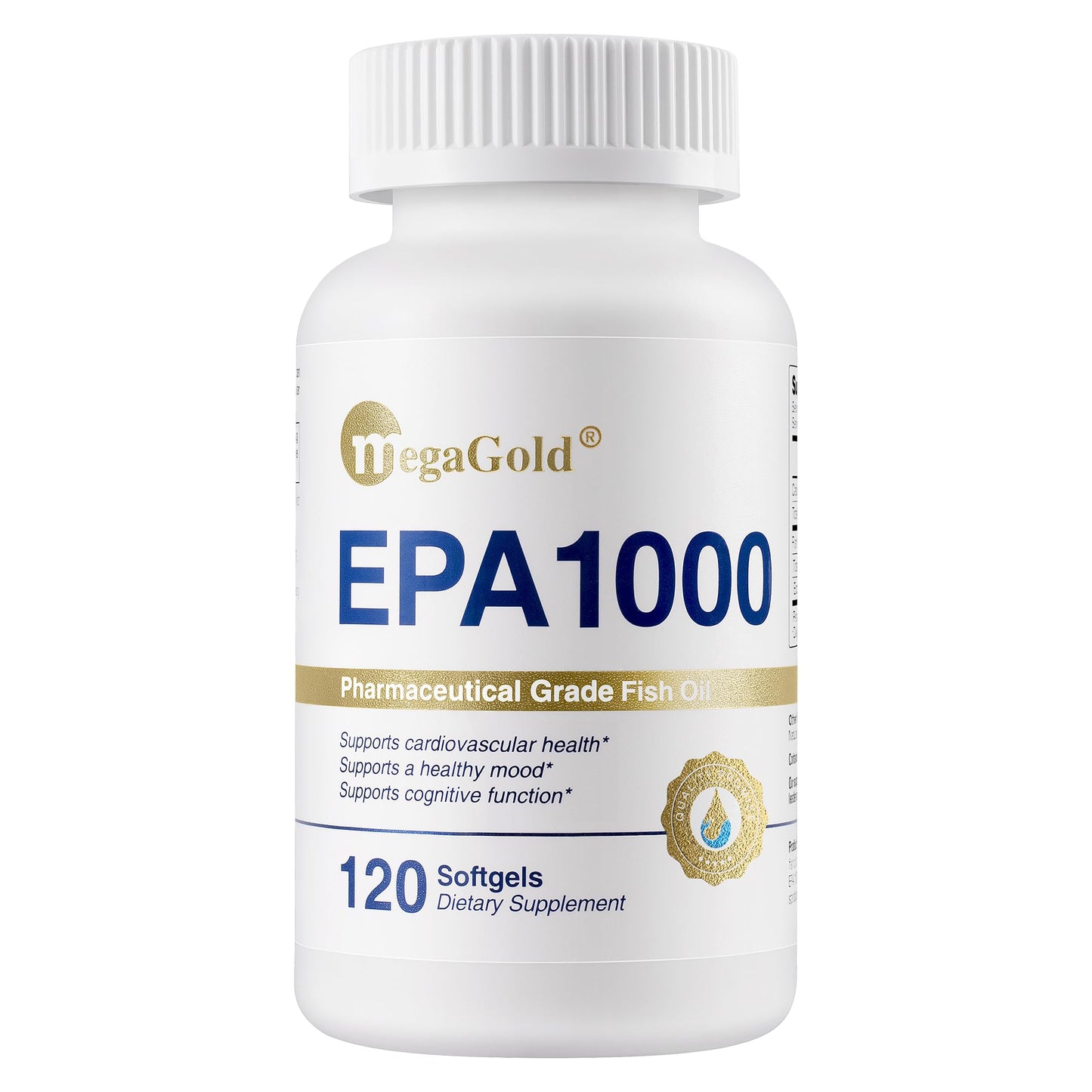 MegaGold Fish Oil Omega 3 Supplements EPA 1000mg Softgel 120