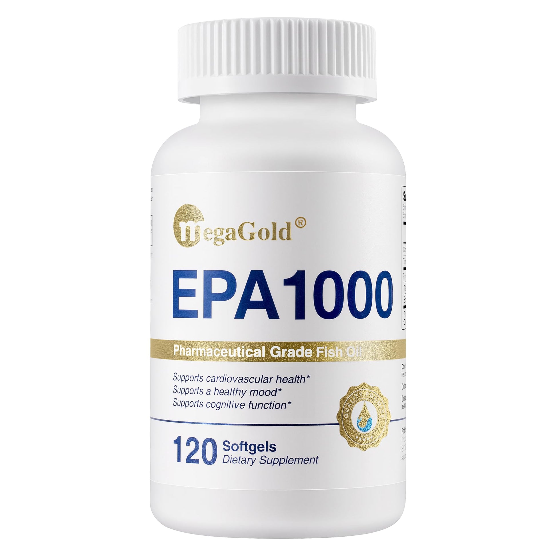 MegaGold Fish Oil Omega 3 Supplements EPA 1000mg Softgel 120