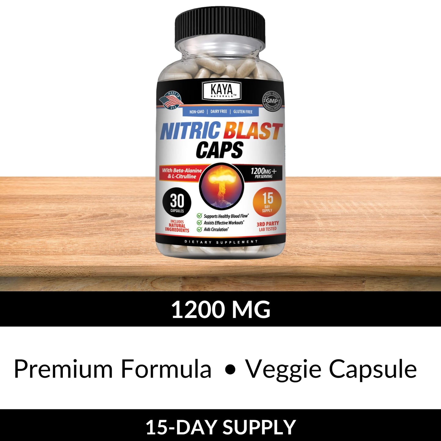 Kaya Naturals Nitric Blast Capsule 30 Count
