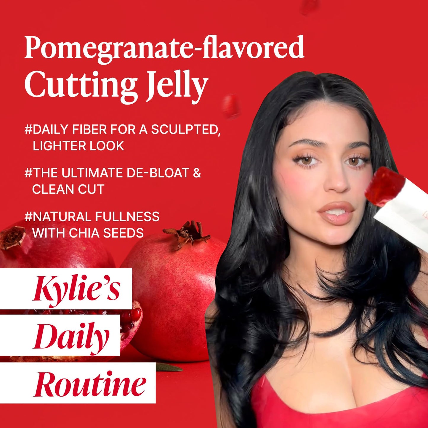 FOODOLOGY Coleology Cutting Stick Jelly (Pomegranate) Gummies 20 Count
