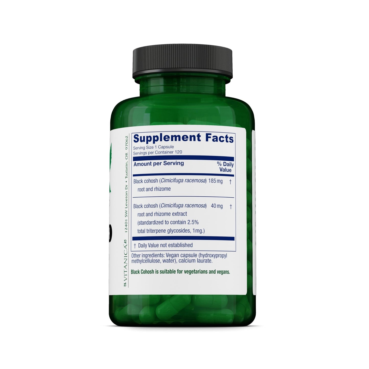 Vitanica Black Cohosh Cimicifuga Extract Plus Capsules 120 Count