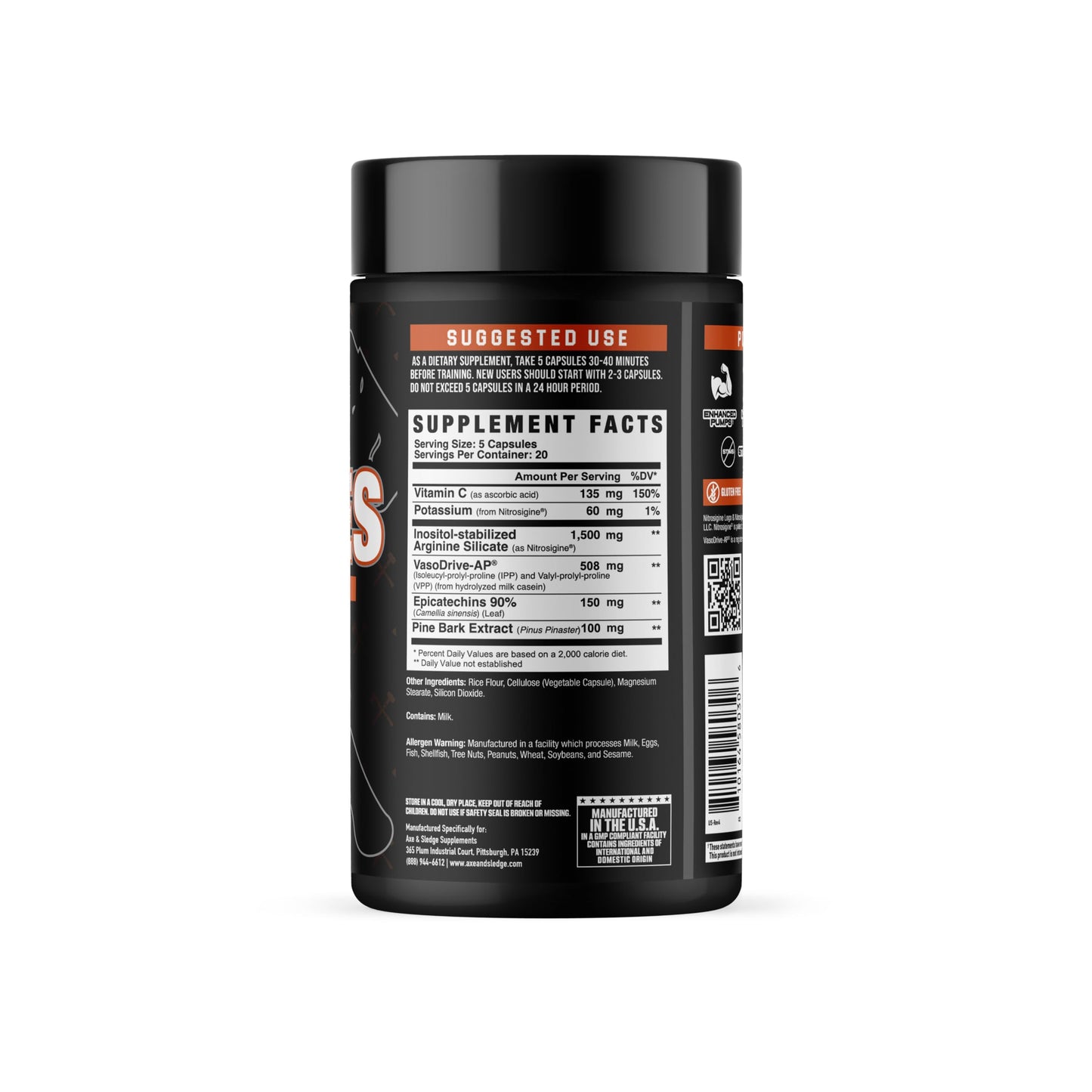 Axe & Sledge PUMPIES Nitric Oxide Booster Capsule 1 Count