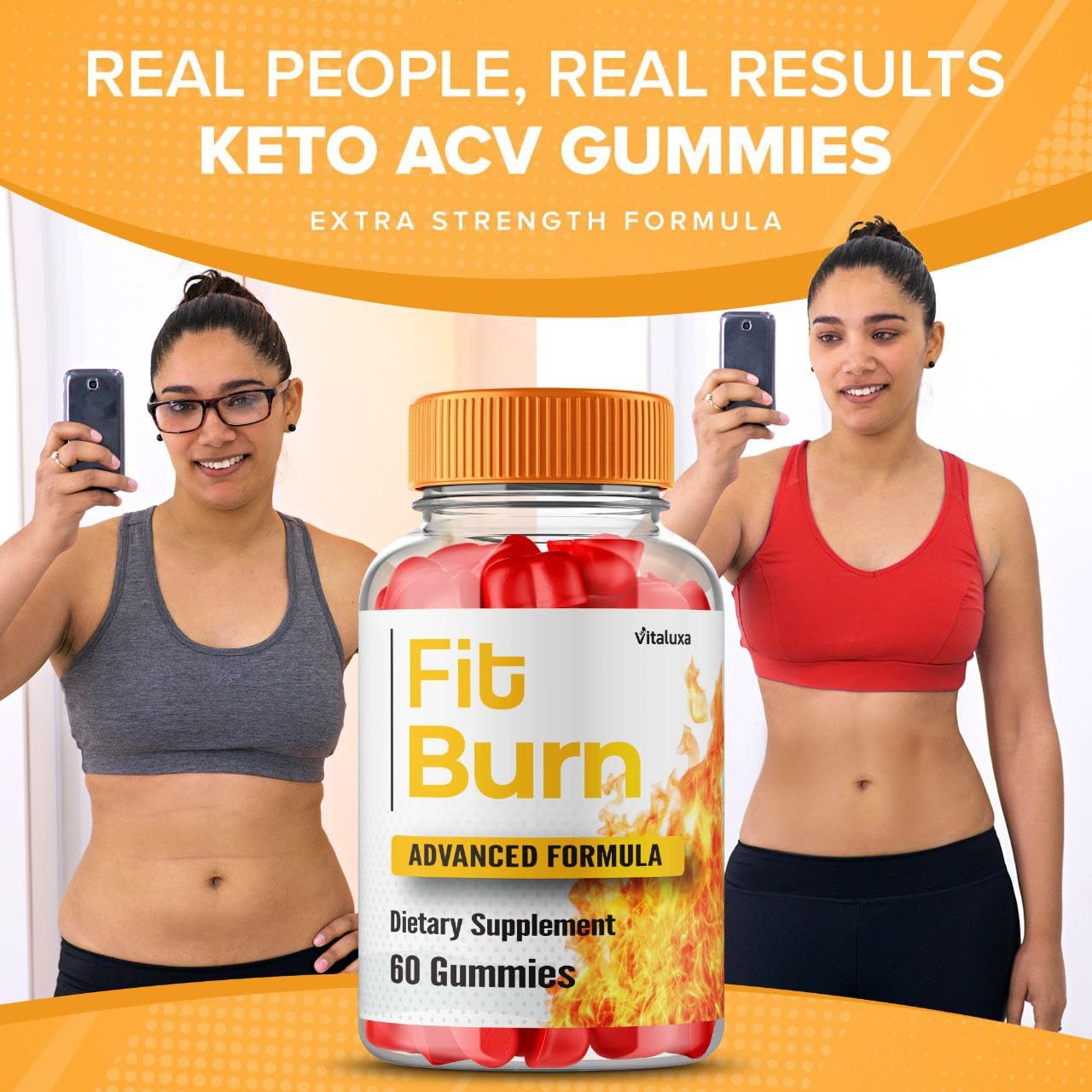 Vitaluxa Fit Burn Gummies 180 Count