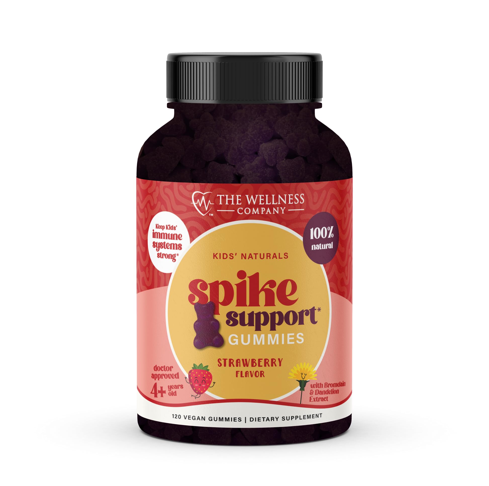 The Wellness Company Kids Naturals Spike Support Gummies 120 Count
