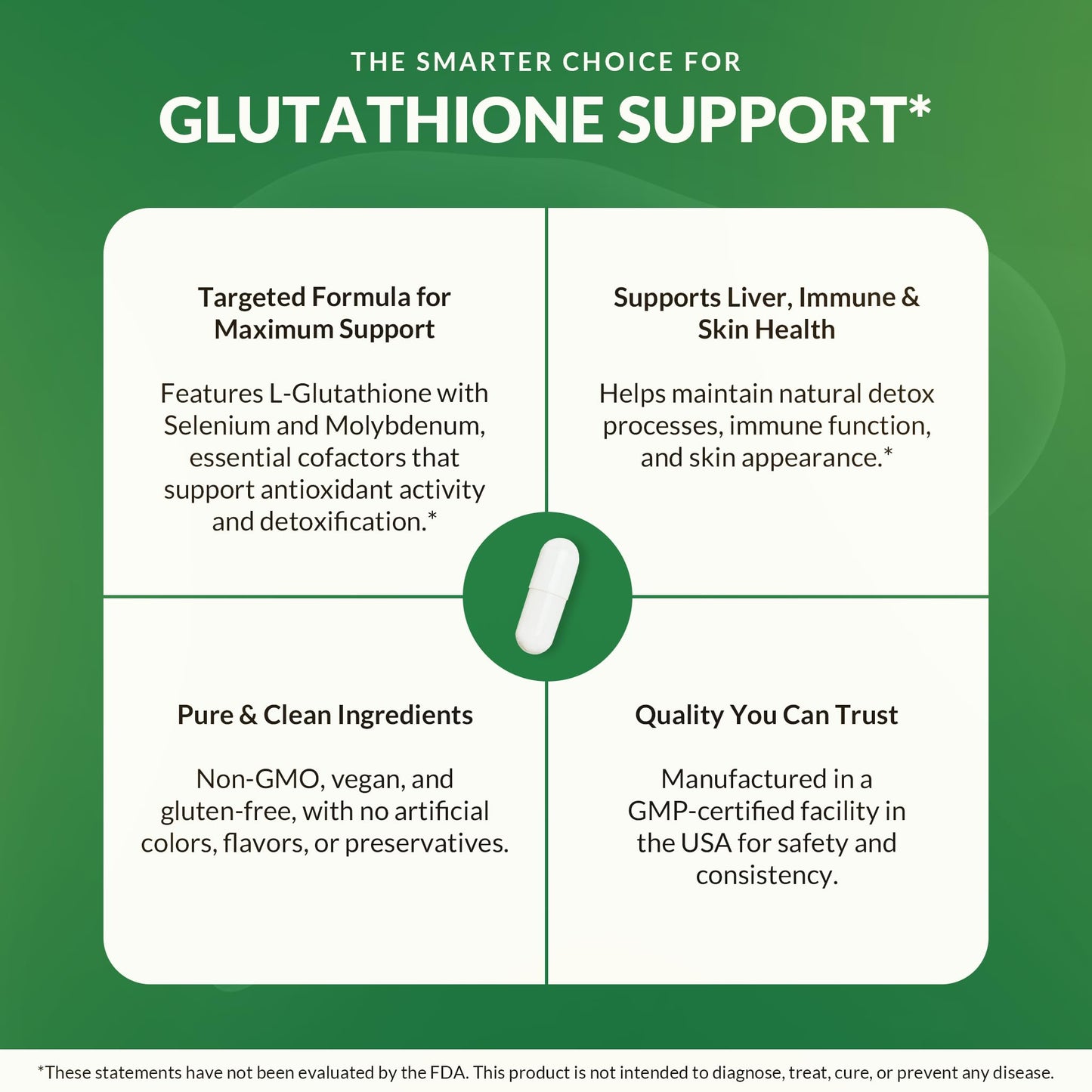 Natural Wellness Glutathione Supplement Liposomal Glutathione with Cofactors for Antioxidant, Liver Detox & Immune Support – Vegan Glutathione Capsules, Non-GMO, 60 Count