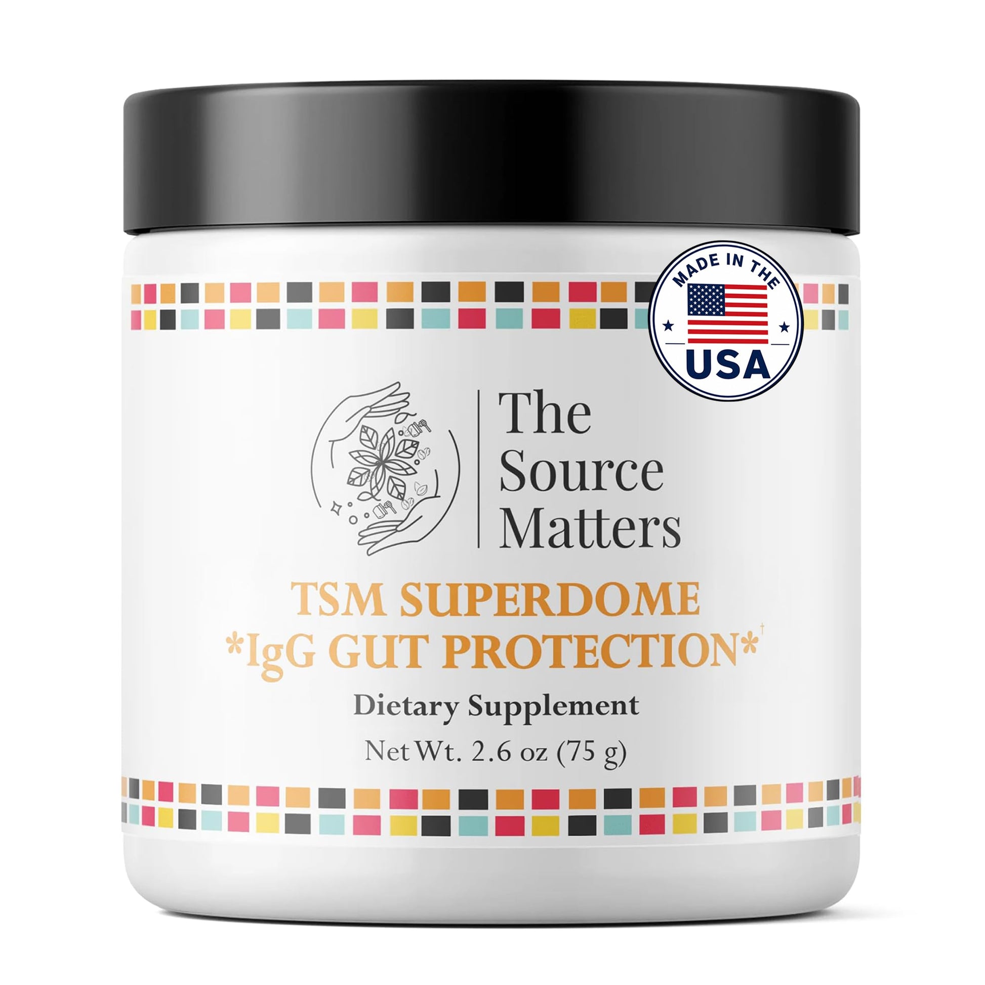 THE SOURCE MATTERS Superdome IgG Gut Protection Dietary Supplement Powder 2.6 oz