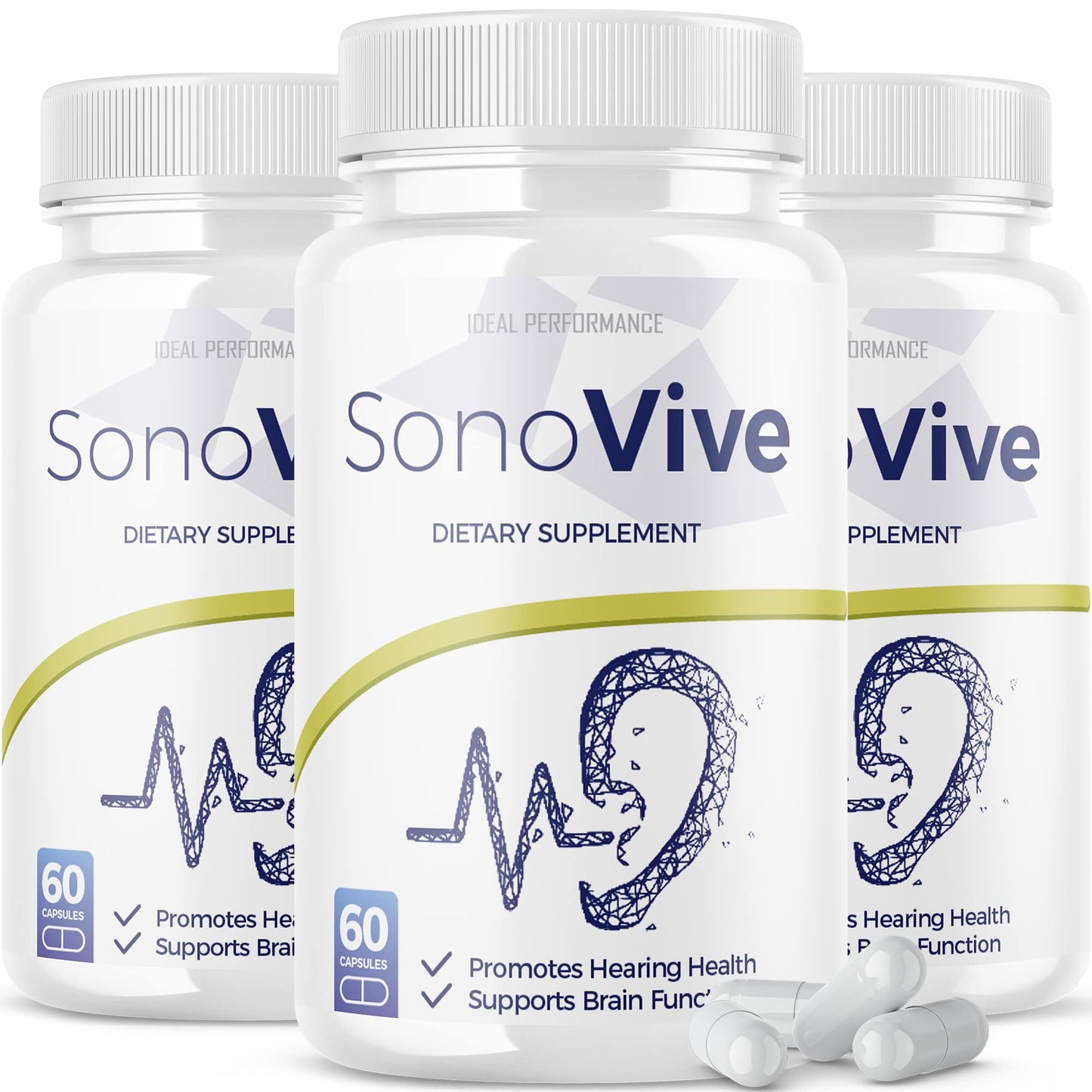 IDEAL PERFORMANCE Sonovive Hearing Capsules, 180 Capsules