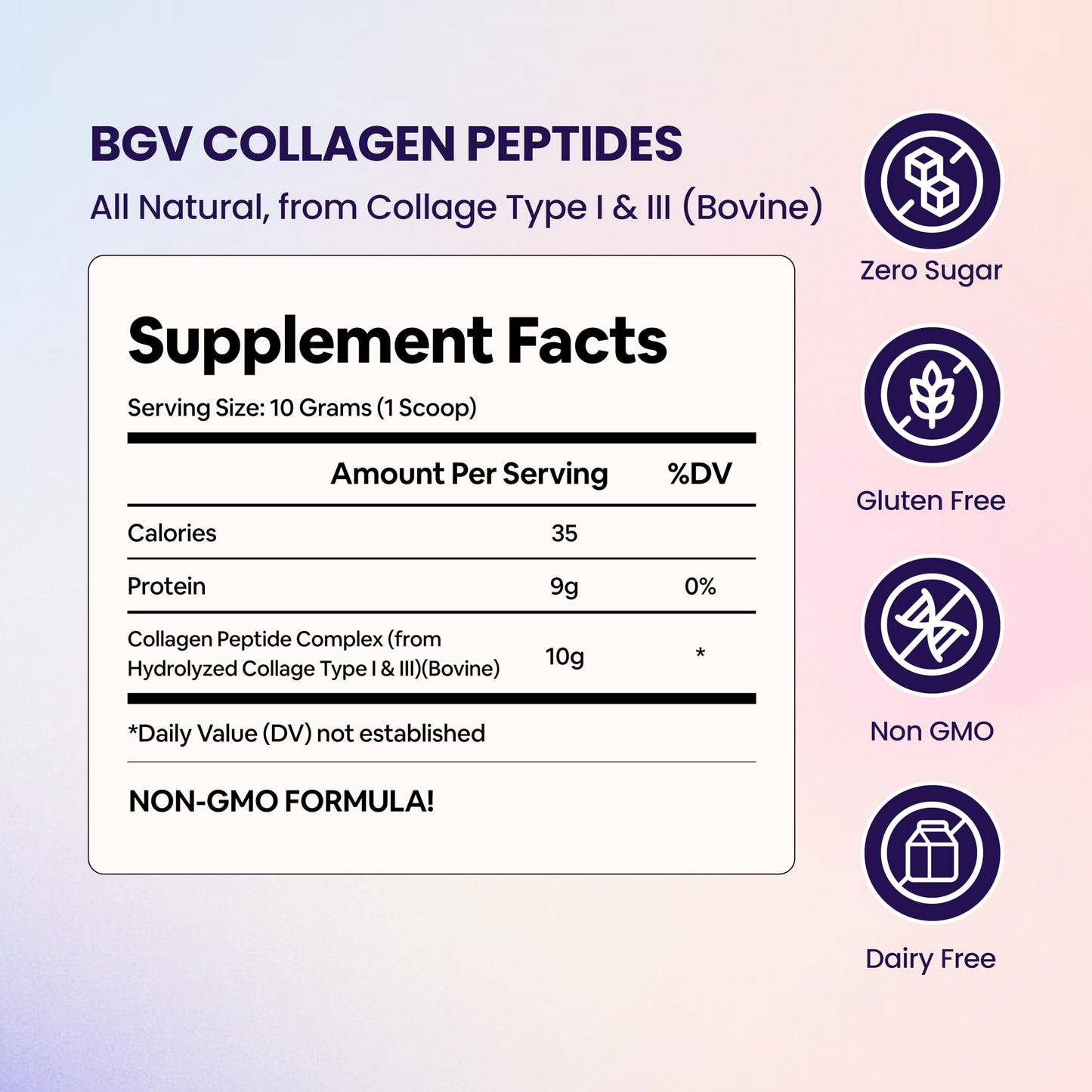 Black Girl Vitamins Collagen Peptides Powder - Unflavored Hydrolyzed Collagen, Dairy-Free & Gluten-Free, 16 oz