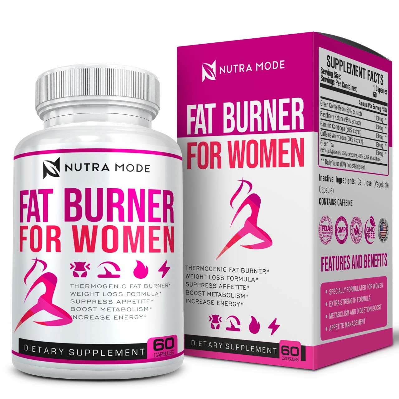 WELLBEING FORMULA Natural Weight Loss Pills for Women Capsules 60 Count