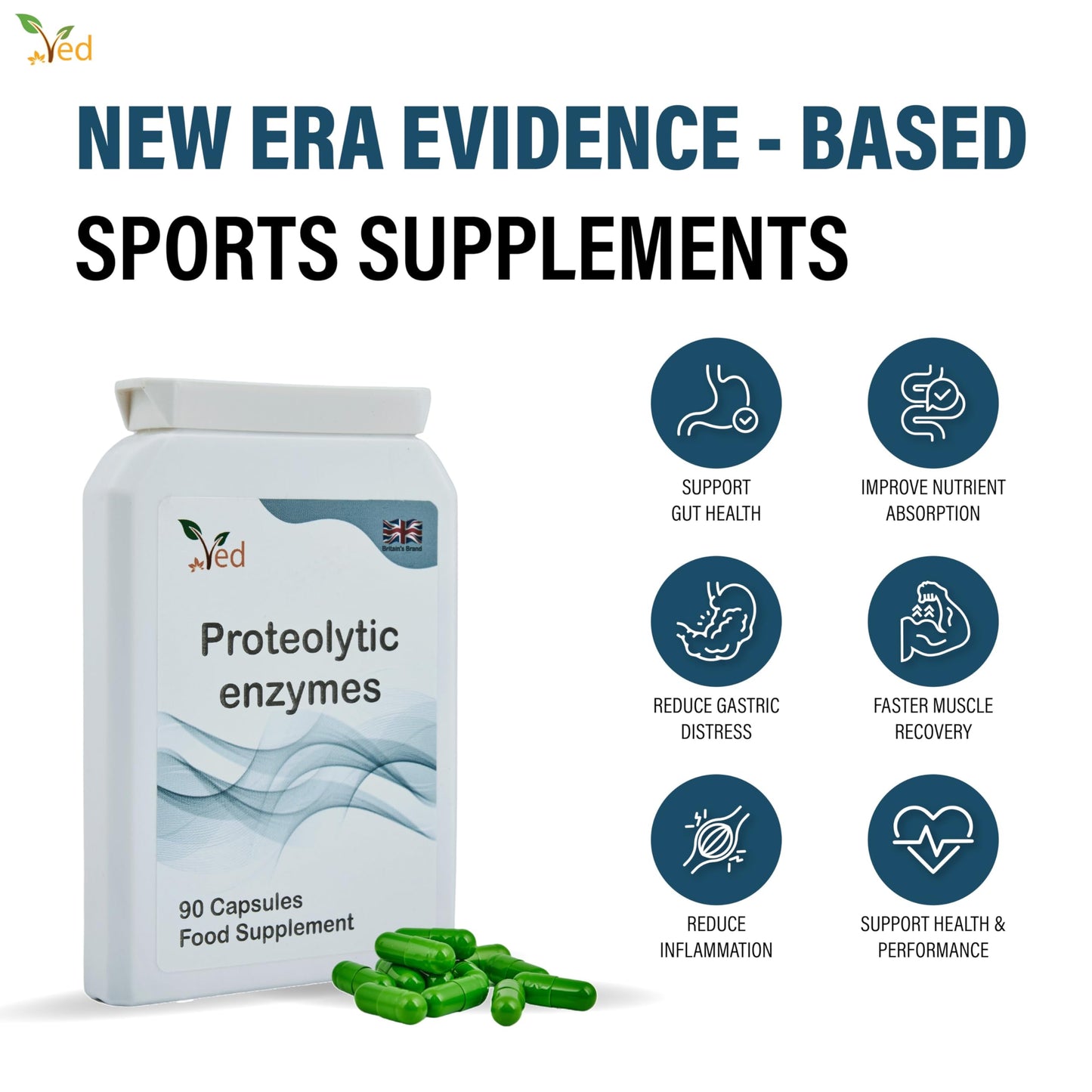 Ved Systemic Proteolytic Enzymes Complex Capsule 90 Count