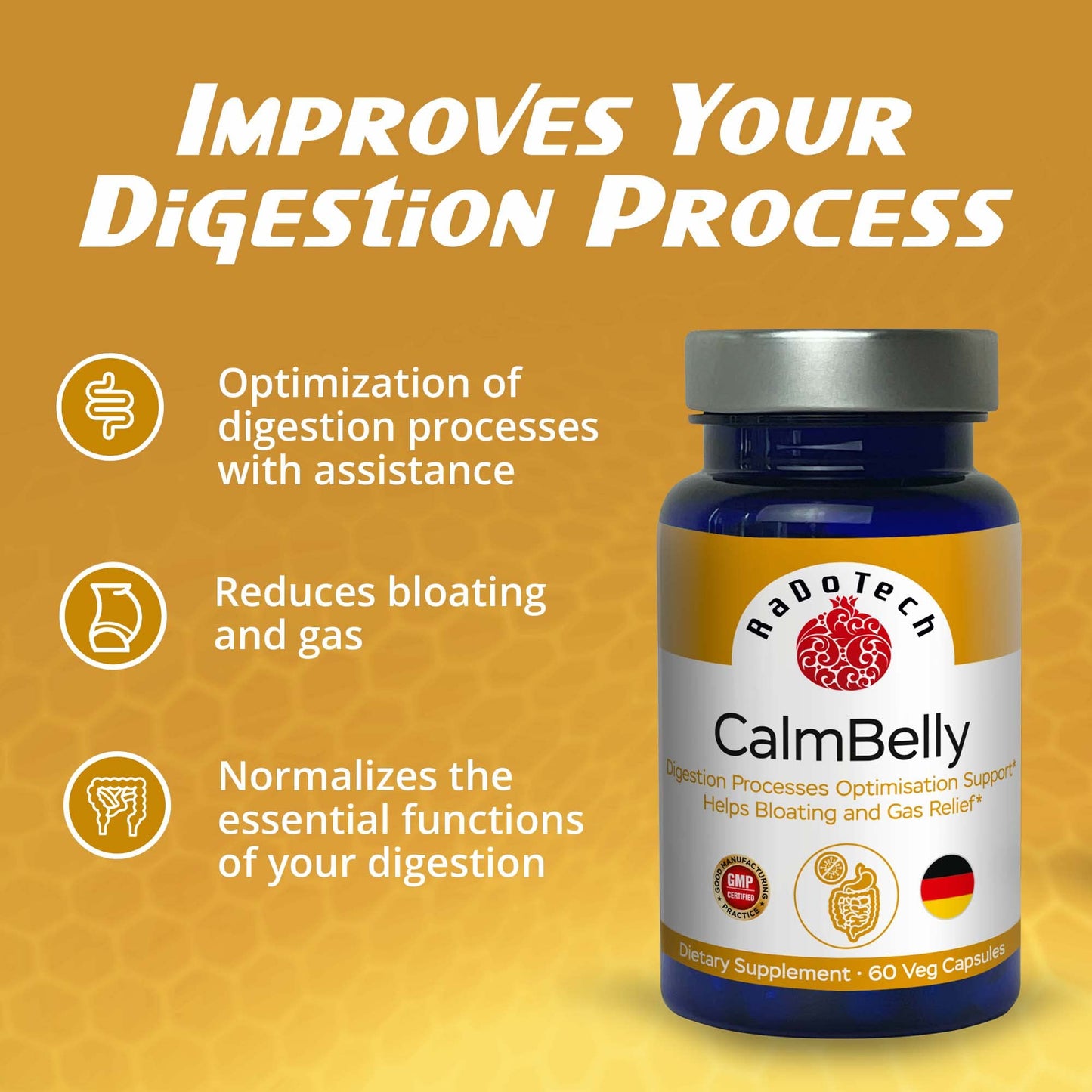 RaDoTech CalmBelly Capsule 60 Count
