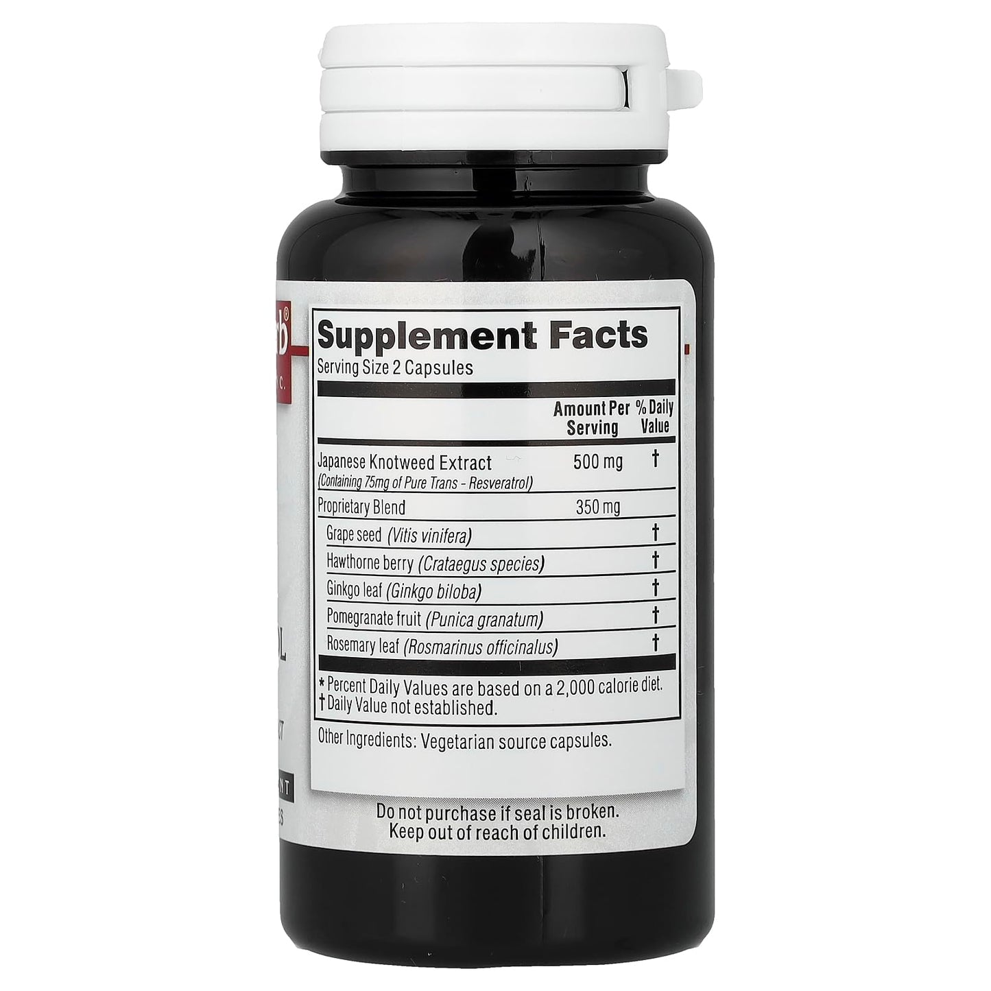 Kroeger Herb Products Resveratrol Six Herbal Capsules, 60 Count