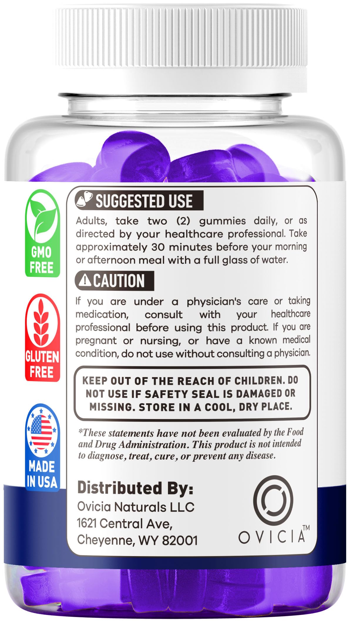 OVICIA GTXMale Gummies Gummy 60 Count
