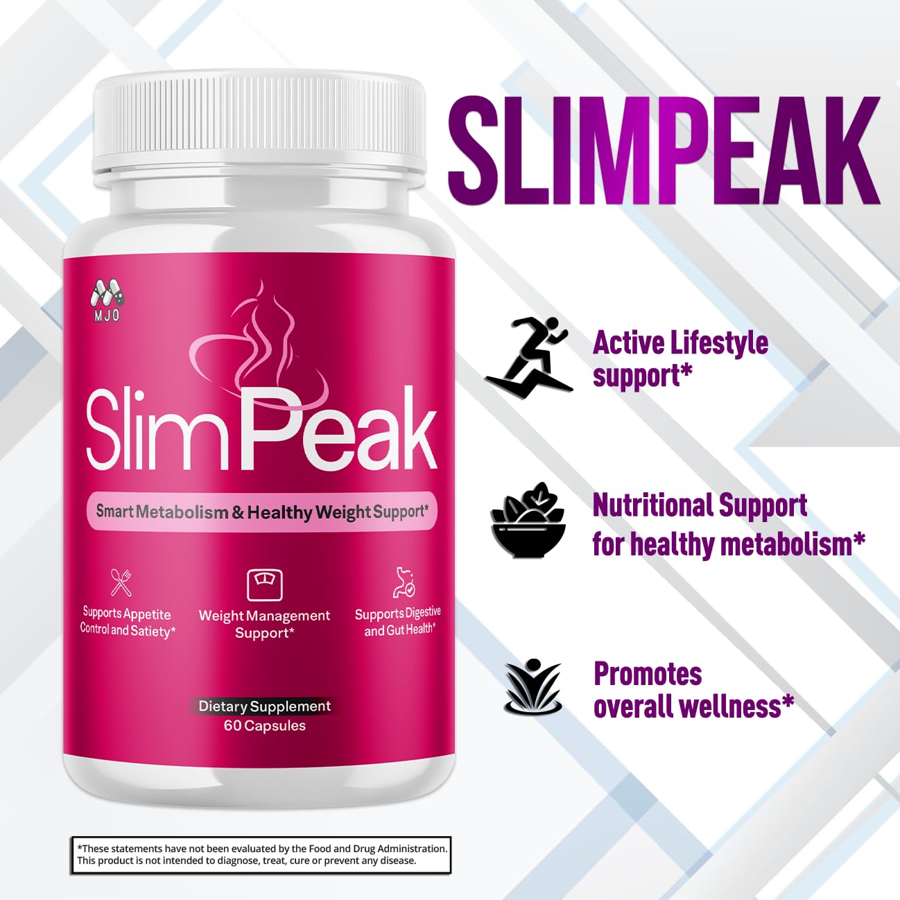 MJO Slim Peak Capsules 180 Capsules