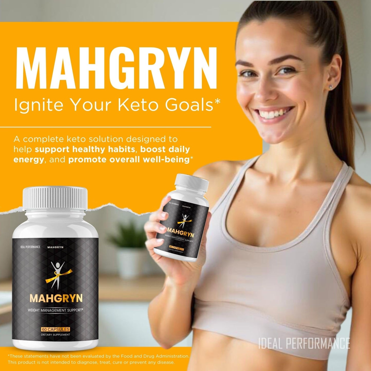 IDEAL PERFORMANCE Mahgryn Capsules 180 Count