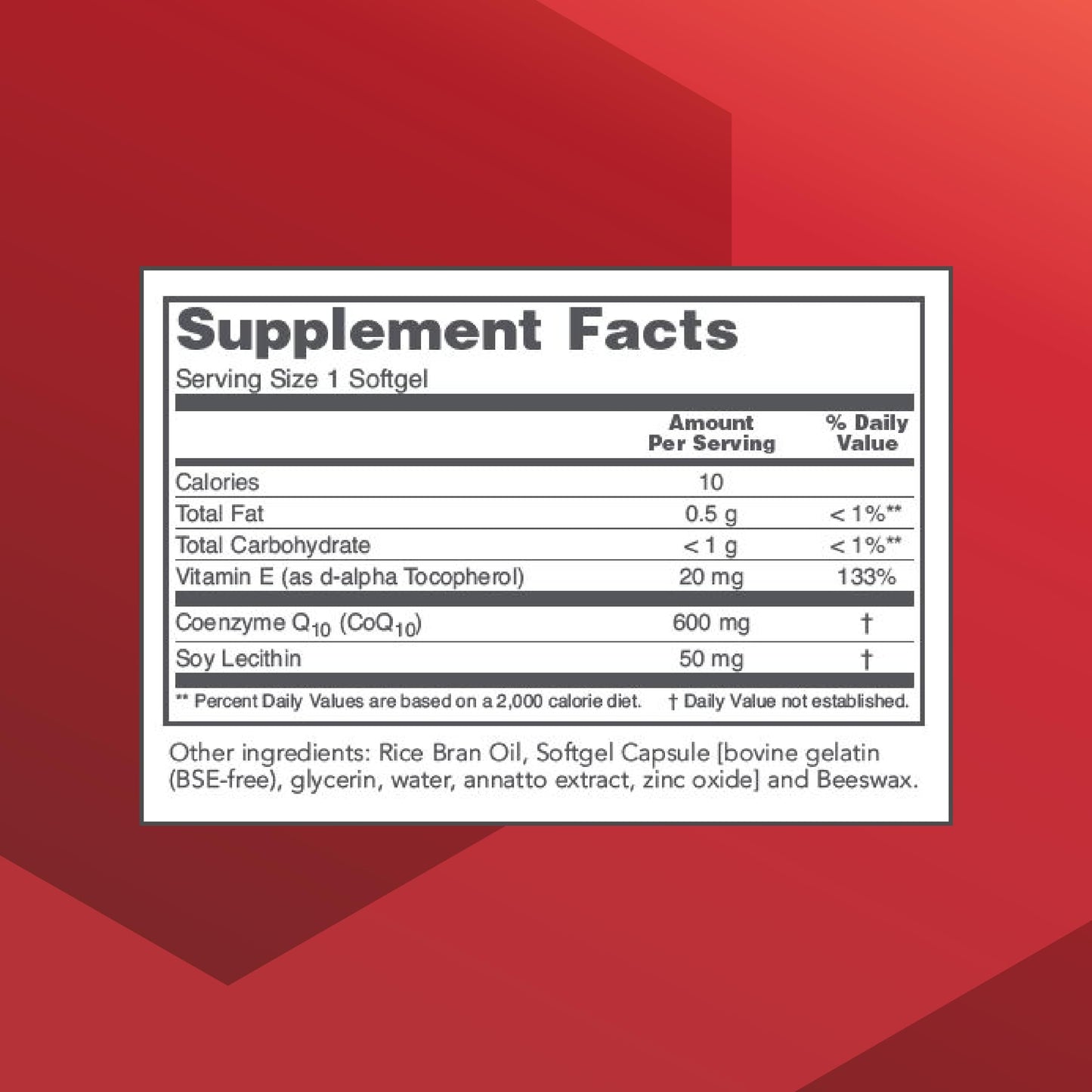 PROTOCOL FOR LIFE BALANCE CoQ10 600mg with Vitamin E & Soy Lecithin Softgels 60