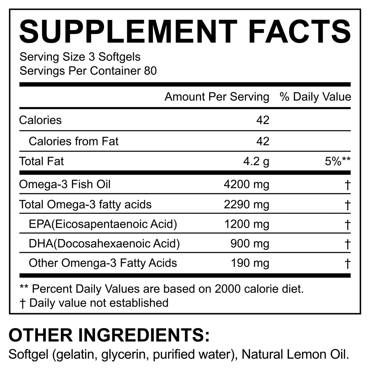 shwdppmy Omega-3 Fish Oil Triple Strength Softgel 240