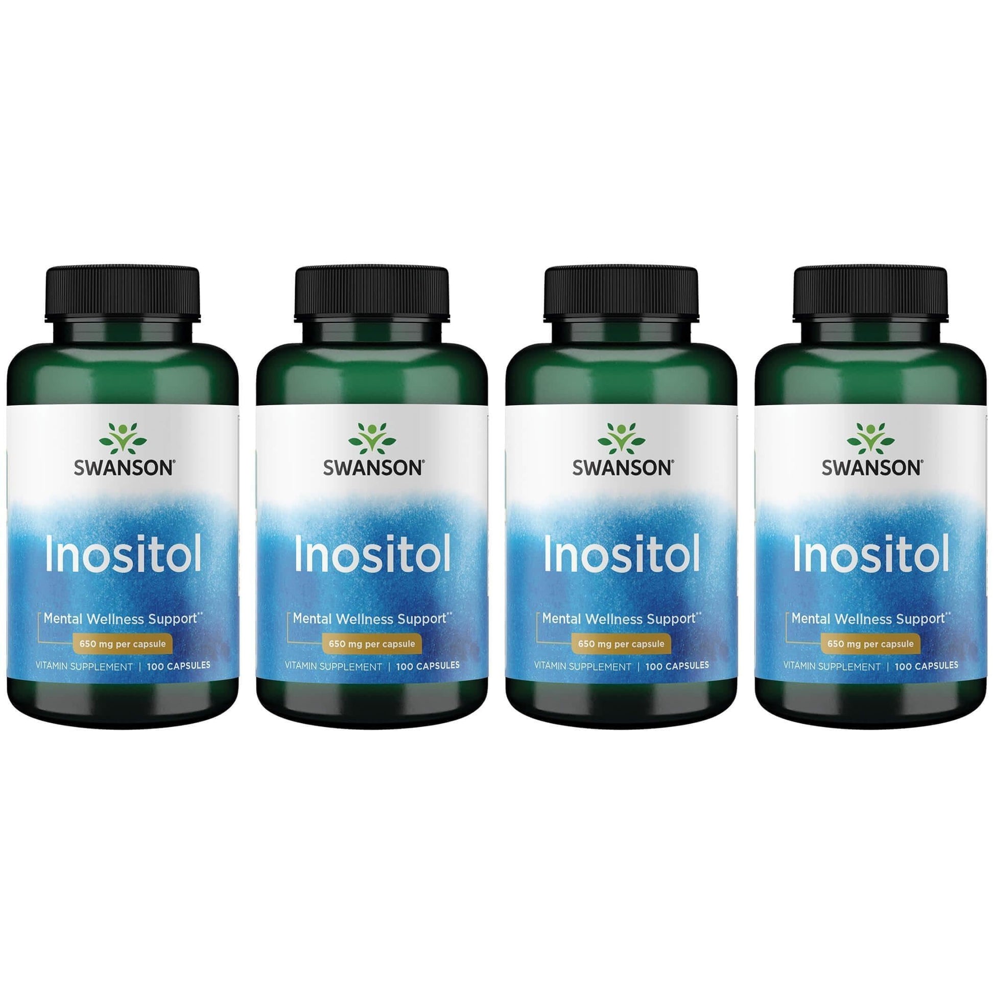Swanson Inositol 650 mg Capsule, 400 Count