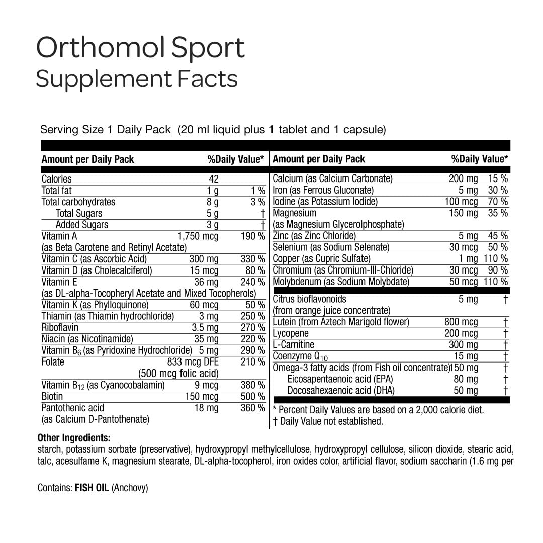 Orthomol Sport Capsules, 30 Capsules