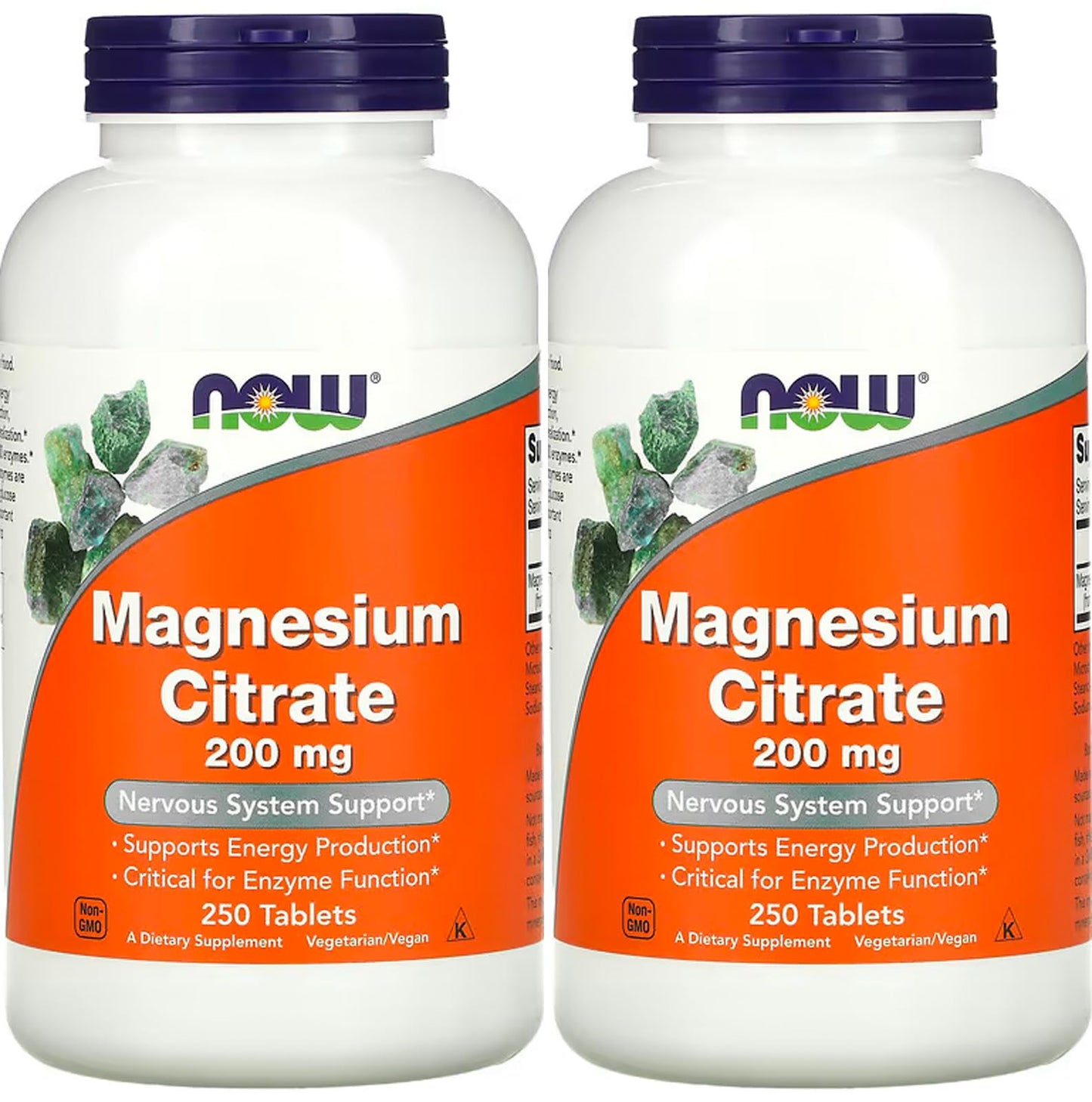 NOW Foods Magnesium Citrate 200 mg 500 Tablets