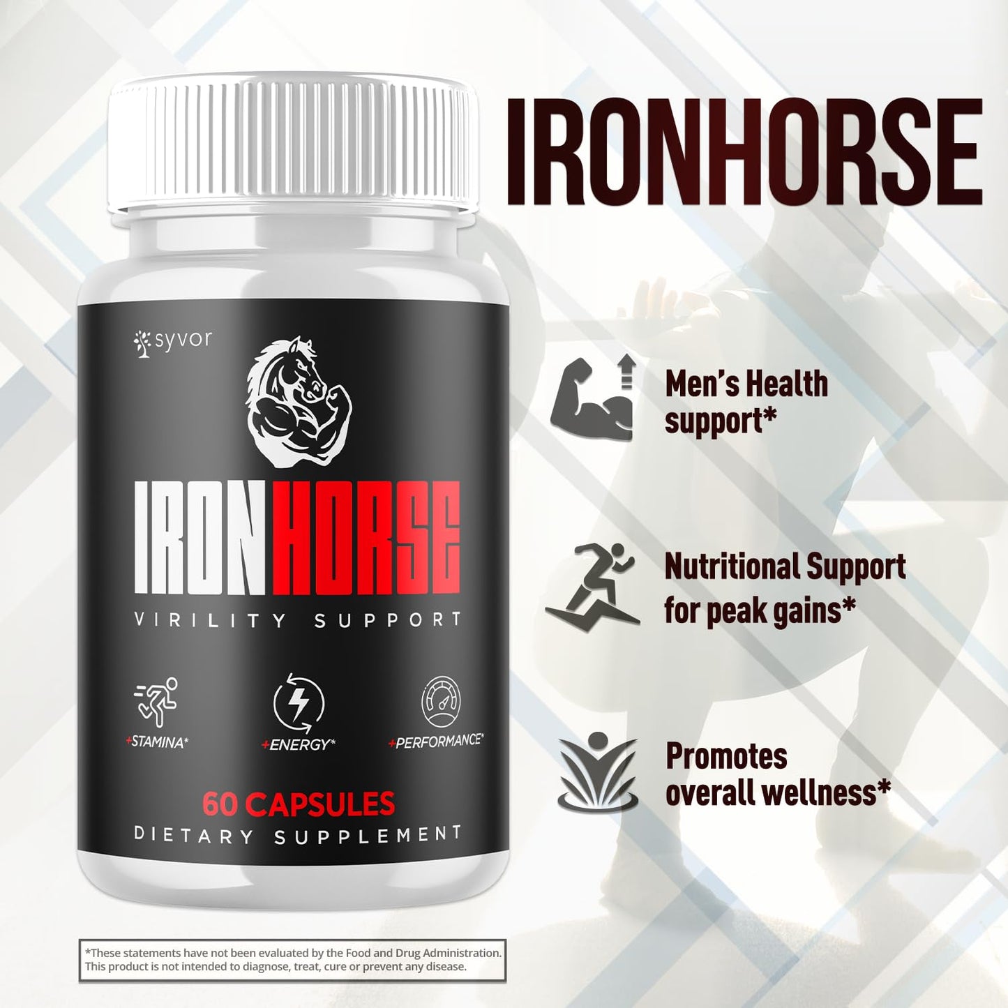 Syvor Iron Horse Supplement Capsule 60 Count