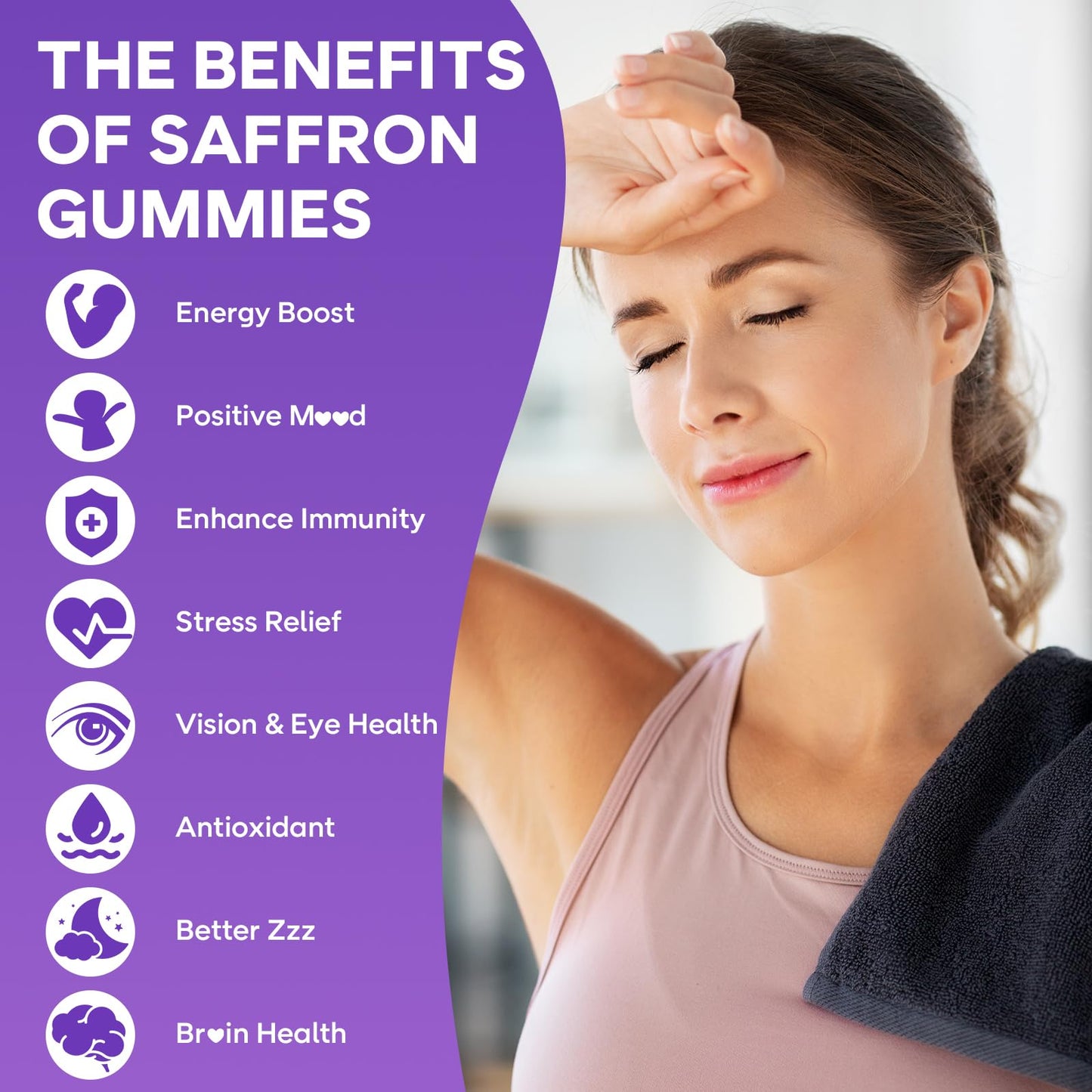 GrnLife Saffron Gummies for Kids & Adults, 60 Gummies