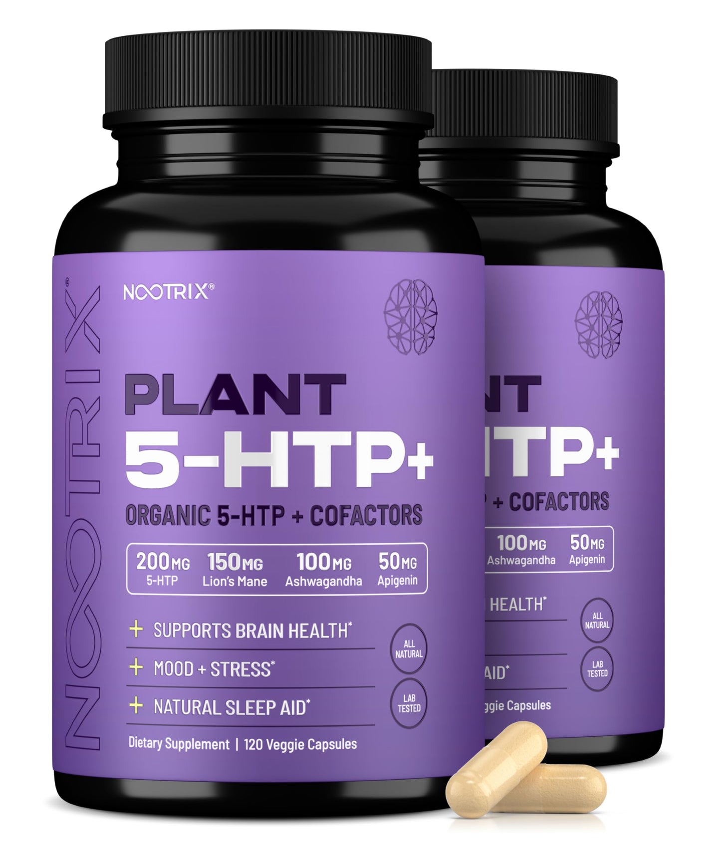 Nootrix Organic Plant 5 HTP+ Supplement Capsules 240