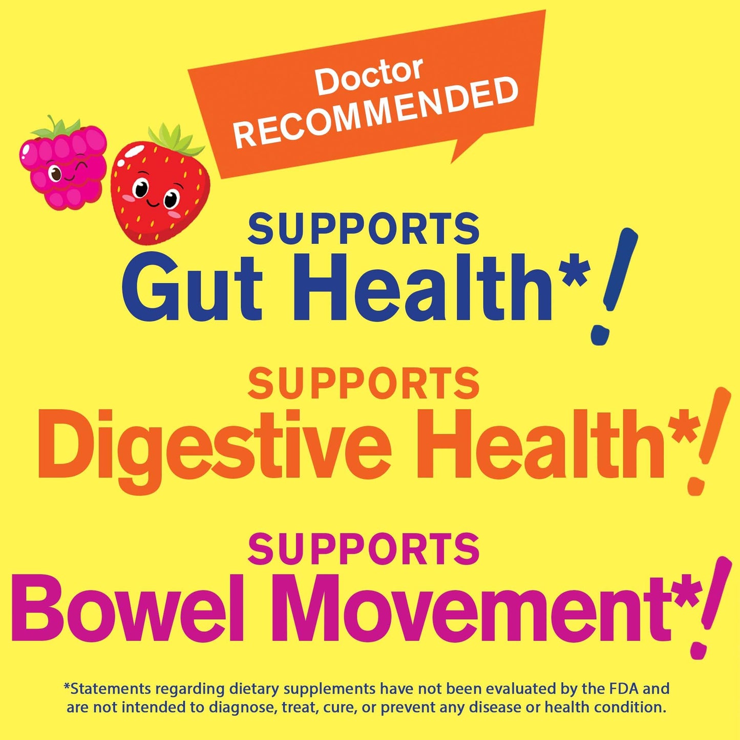 WellYeah Kids Probiotic Gummies with Prebiotic Fiber Sugar Free - Probiotics for Digestive Health, 60 Count