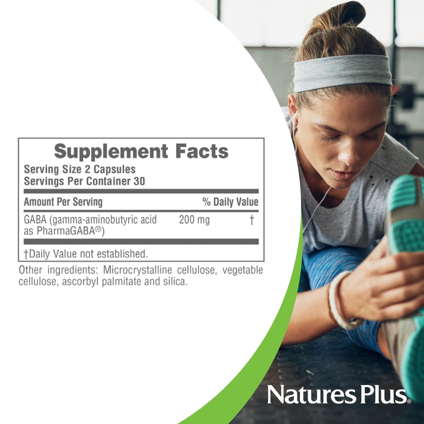 NaturesPlus PRO PharmaGABA 60 Capsules