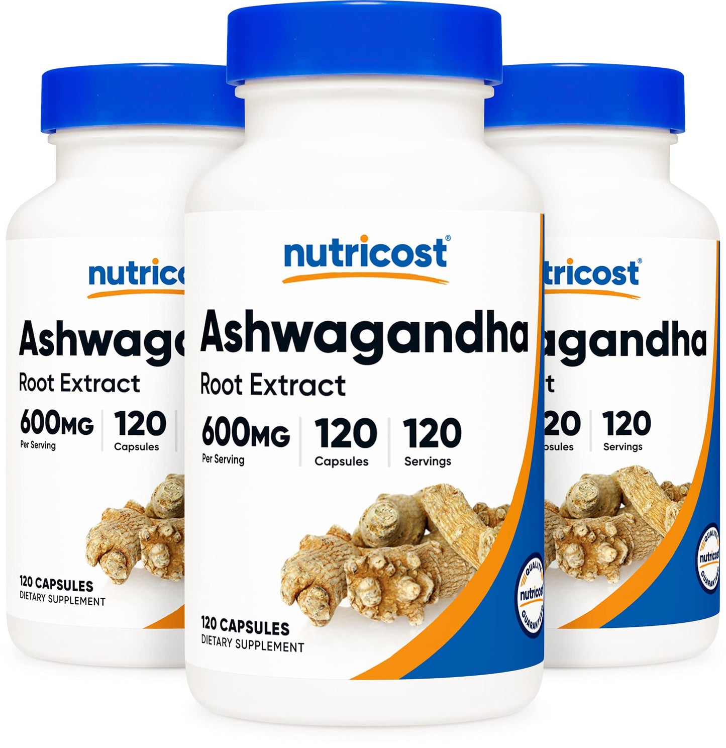 Nutricost Ashwagandha Herbal Supplement 600mg Capsules, 360 Capsules
