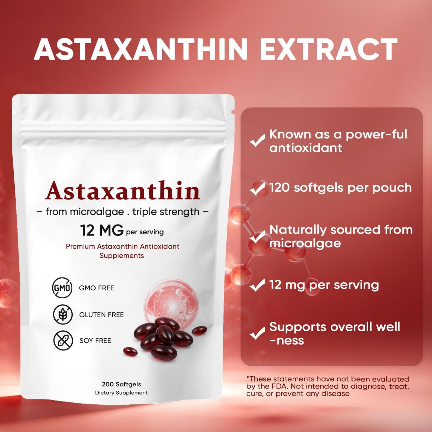 VSXAZ Astaxanthin 12mg Softgels 200