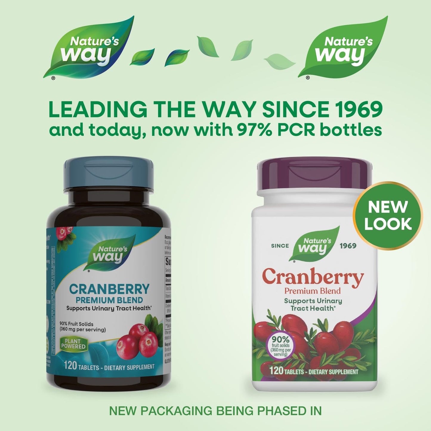 Nature's Way Premium Potency Standardized Cranberry 90% Fruit Solids 120 Tablets