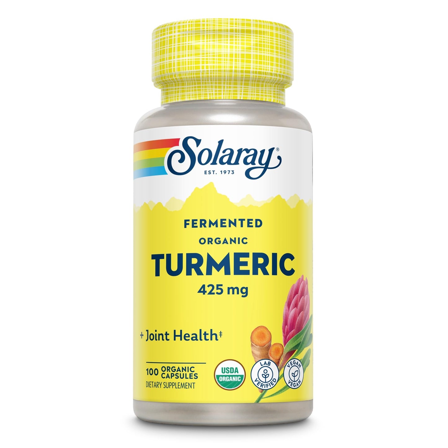 SOLARAY Fermented Turmeric Root 500mg Capsules 100