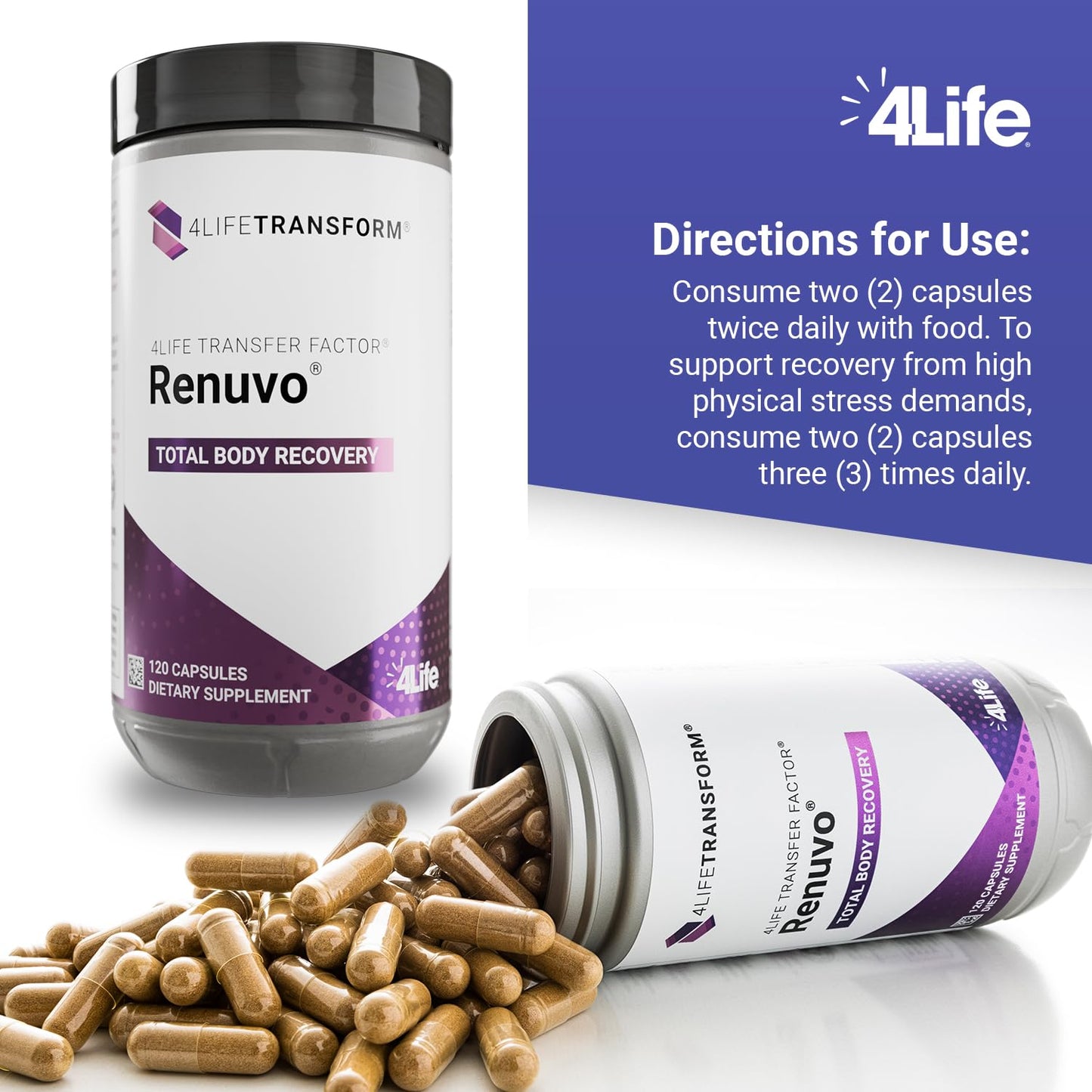 4Life Transform Transfer Factor Renuvo Capsules 120
