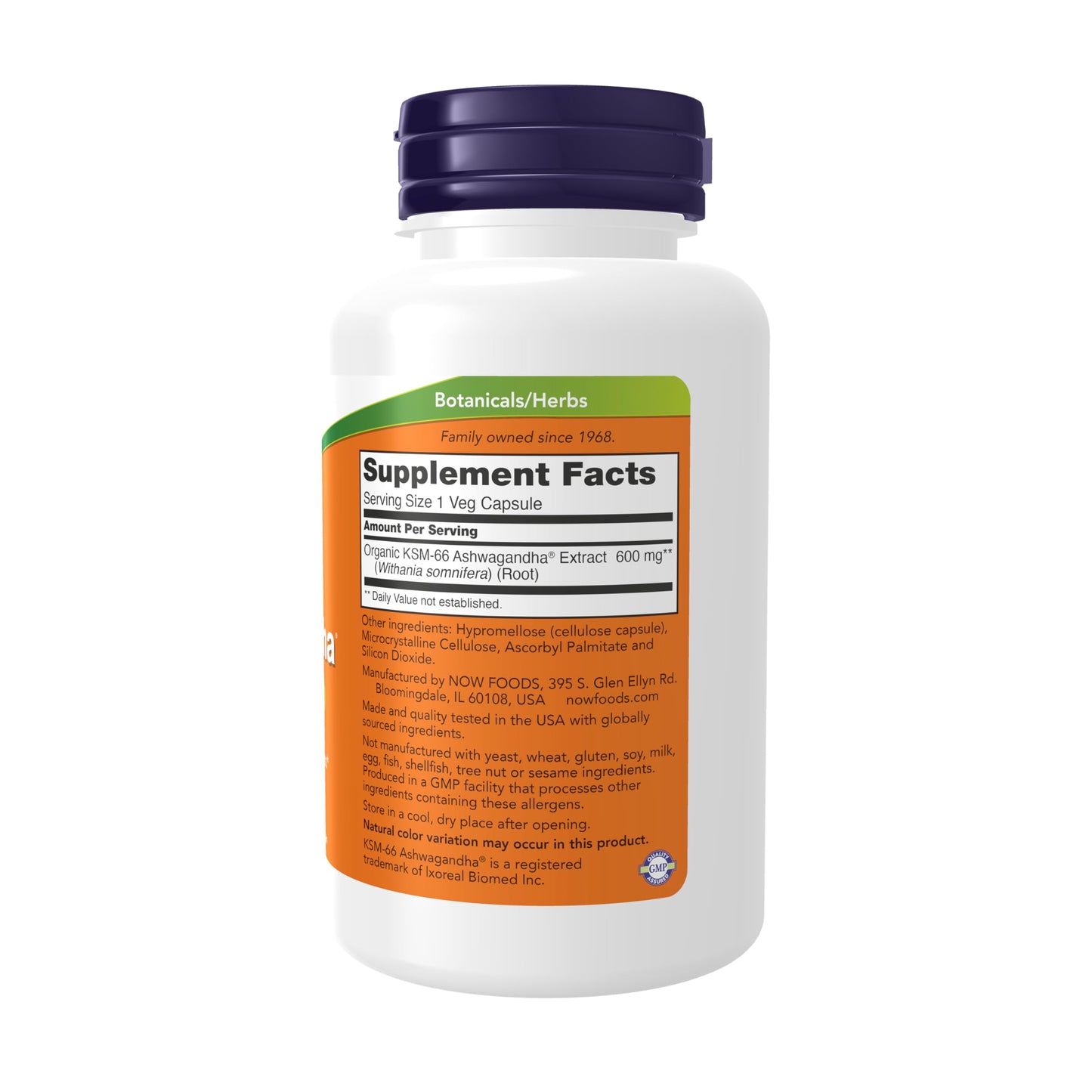 NOW Foods KSM-66 Ashwagandha Stress and Sleep Support Capsules 90 Capsules